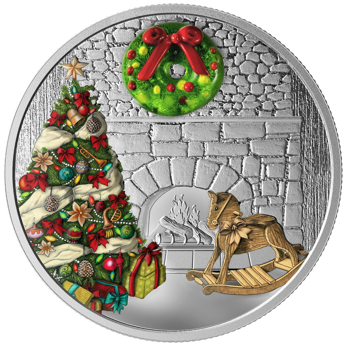 2019 Canada $20 Holiday Wreath Fine Silver Coin