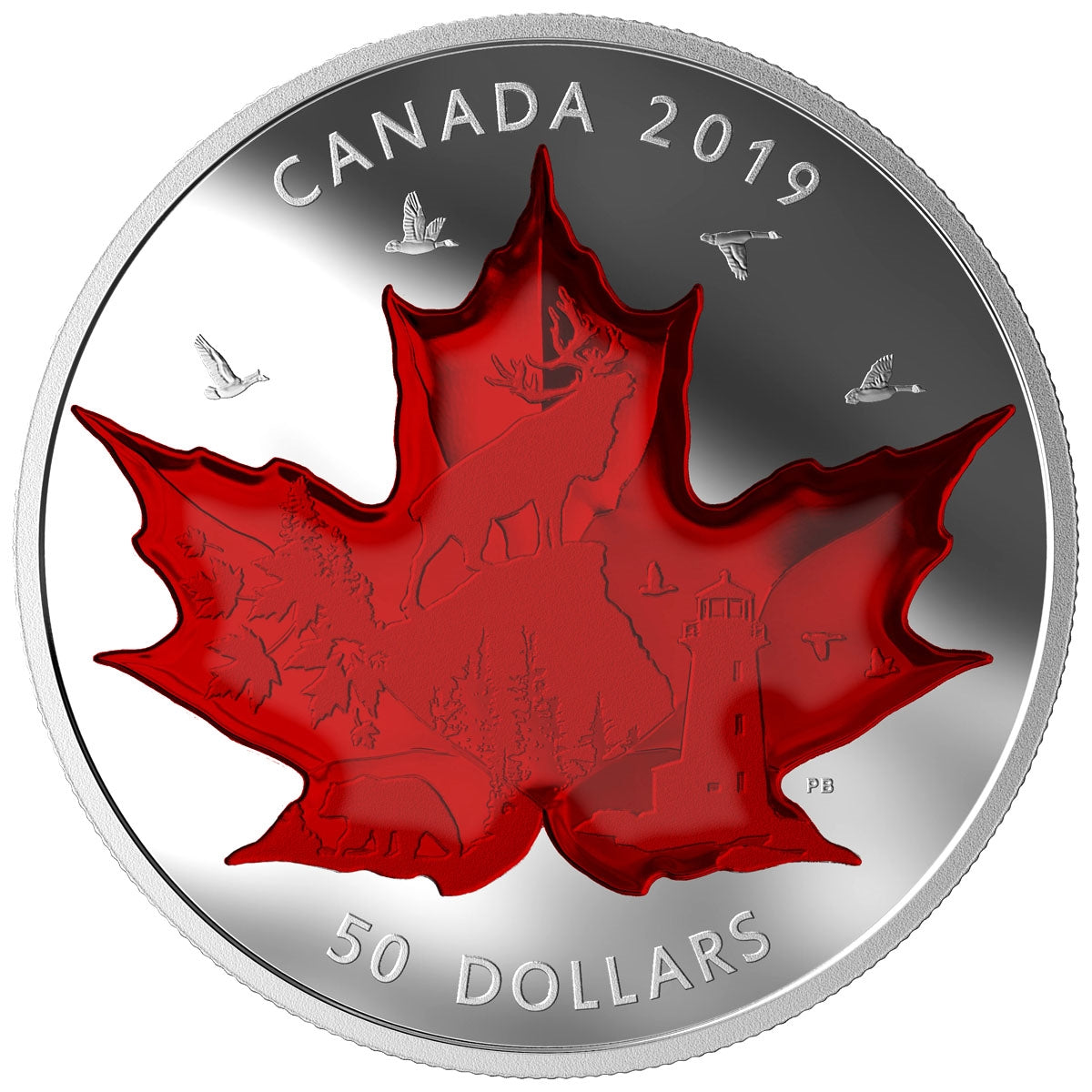 2019 Canada $50 Celebrating Canada&rsquo;s Icons Fine Silver (Tax Exempt 