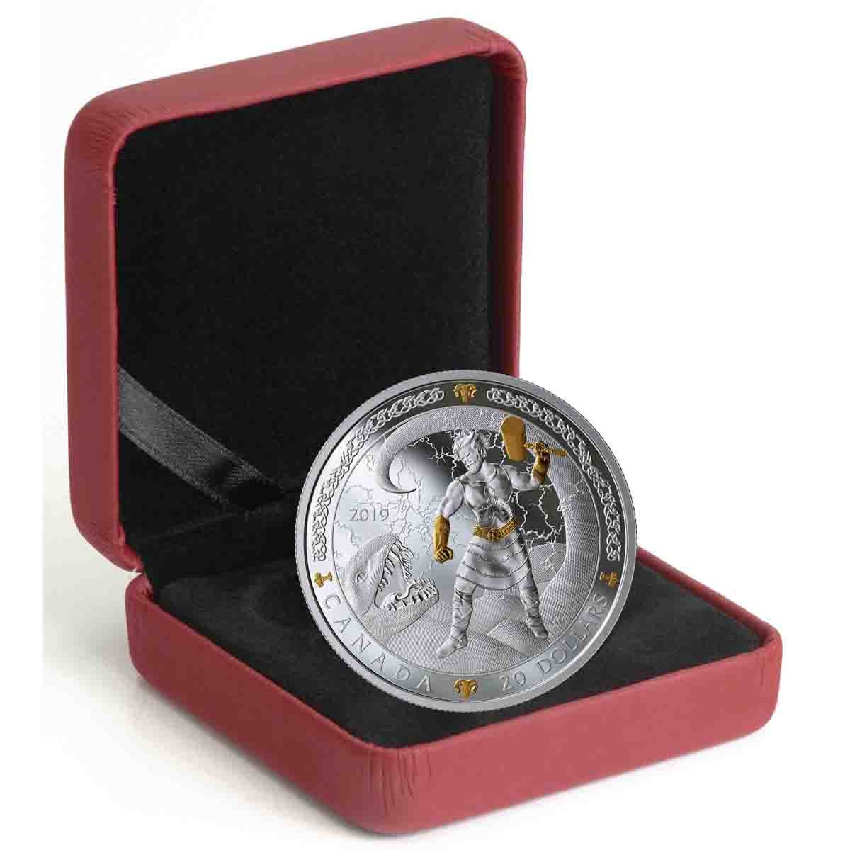 2019 Canada $20 Norse Gods - Thor Fine Silver Coin (No Tax)