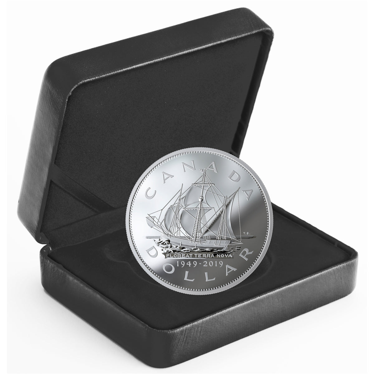 2019 Canada $1 70th Anniversary of Newfoundland Joining Canada 5oz. Fine Silver (No Tax)