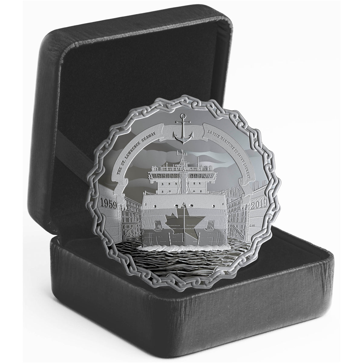 2019 Canada $30 60 Years of Prominence - The St. Lawrence Seaway Silver (No Tax)