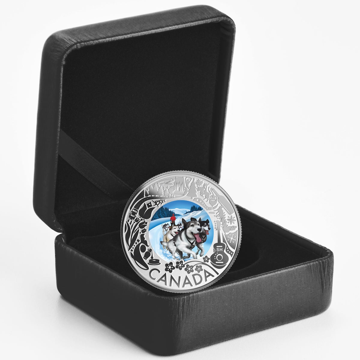 2019 $3 Celebrating Canadian Fun & Festivities - Dogsledding Silver (No Tax)