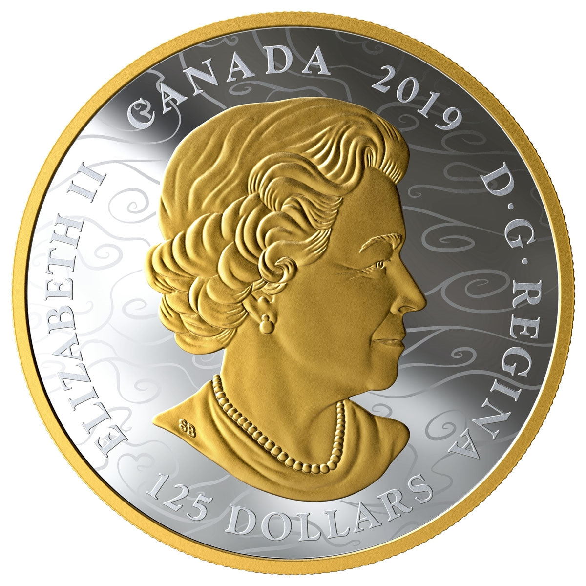 2019 Canada $125 The Benevolent Dragon Fine Silver (No Tax) Marked Red Case