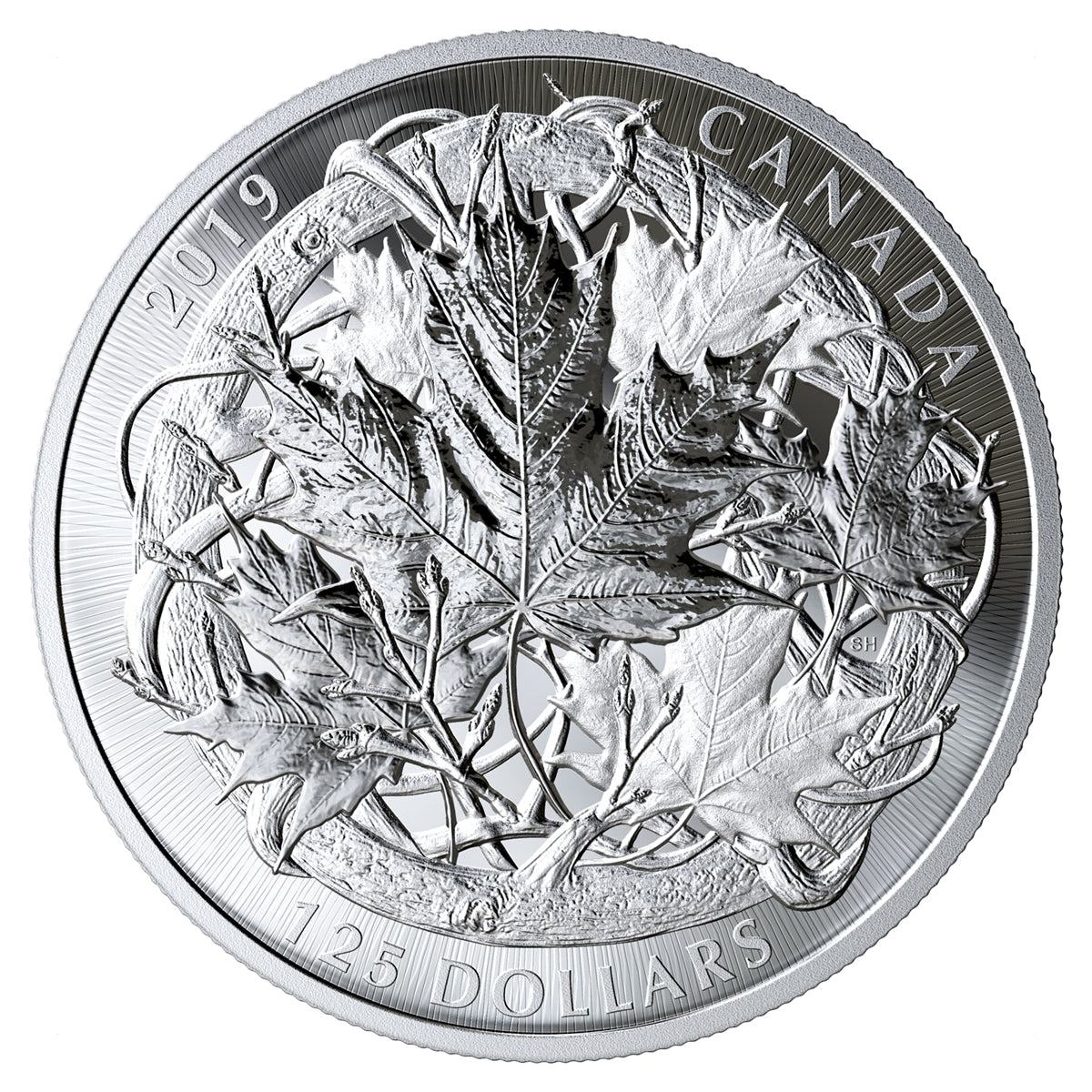 2019 The Canadian Maple Masters Collection Fine Silver 5-Coin Set (No Tax) Bent/Torn