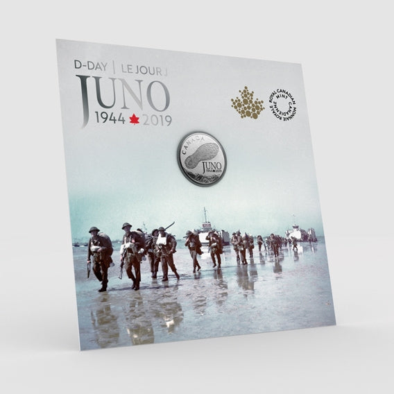 2019 Canada $3 75th Anniv. of the Normandy Campaign D-Day at Juno Beach Silver (No Tax)