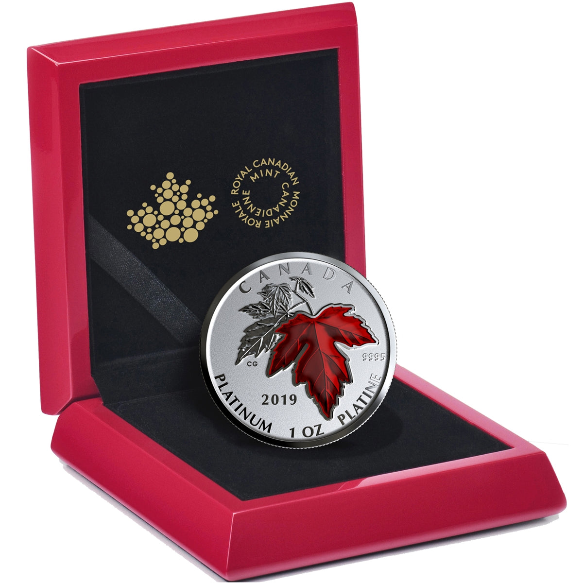 2019 Canada $300 Maple Leaf Forever Pure Platinum (No Tax)