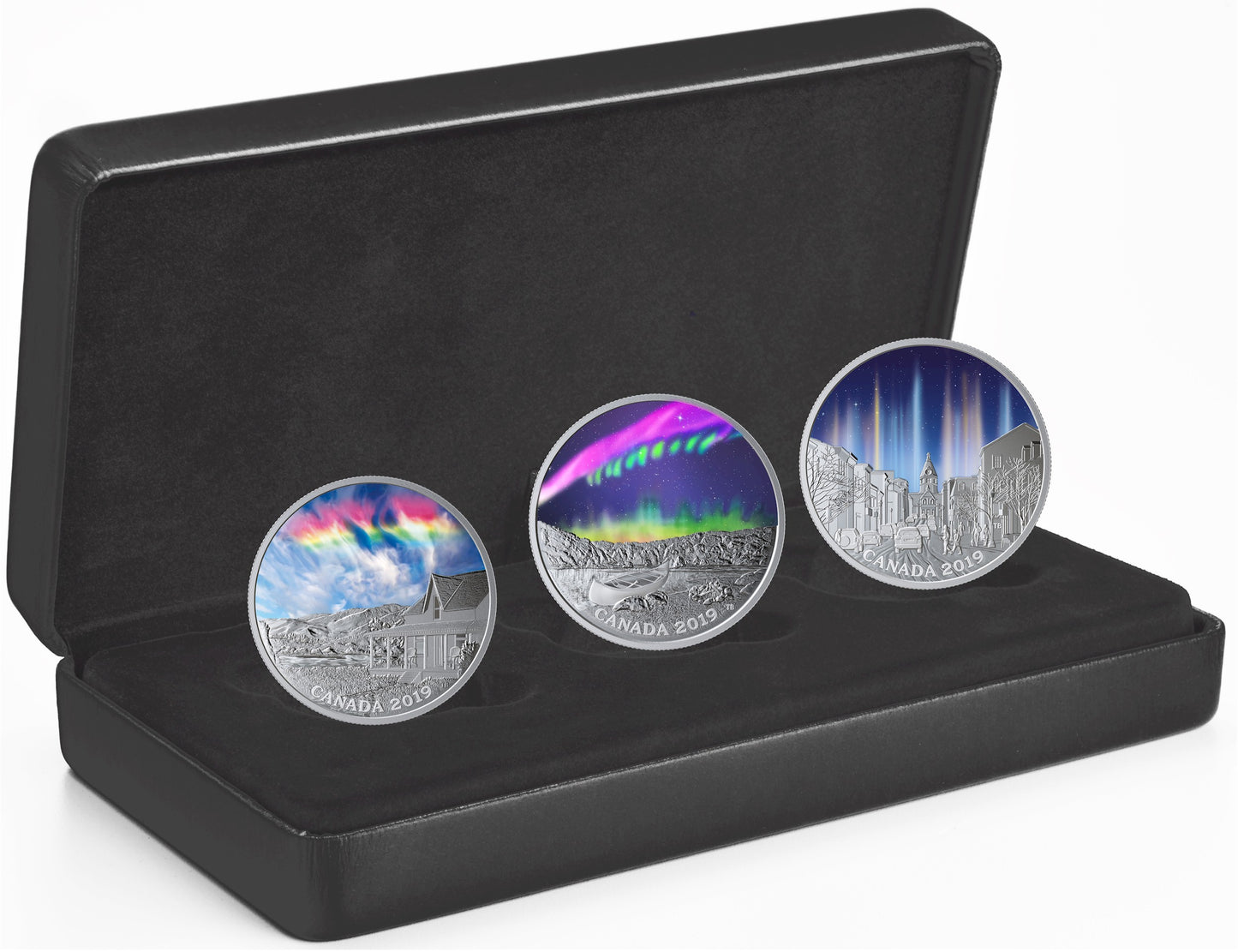 2019 Canada $20 Sky Wonders 3-coin Fine Silver Set in Deluxe Case (No Tax)