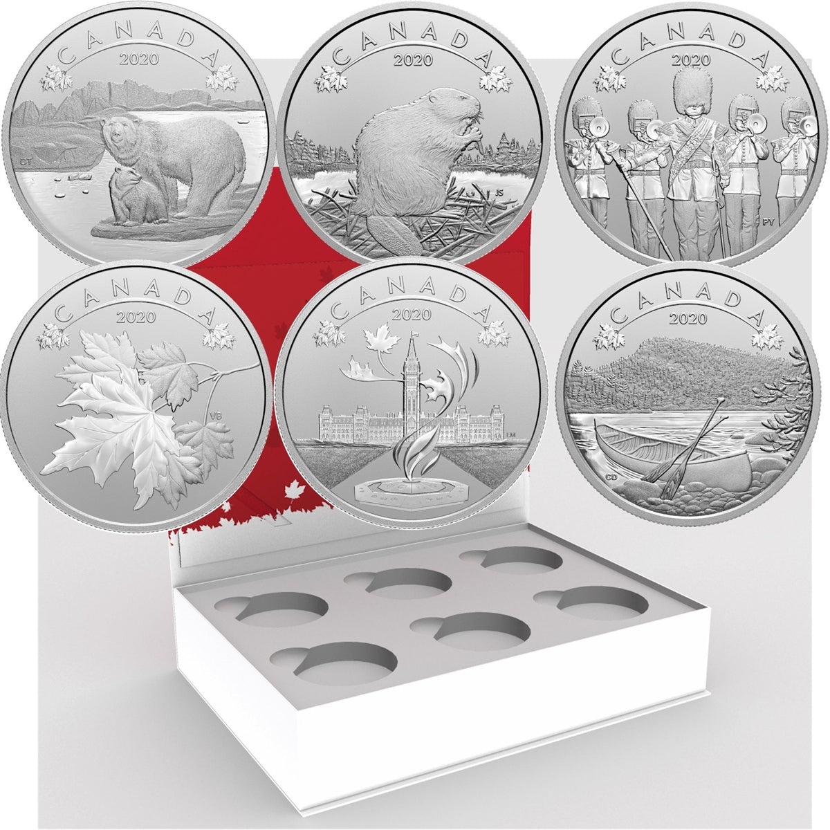 2020 $10 O Canada! Fine Silver 6-coin Set (No Tax)
