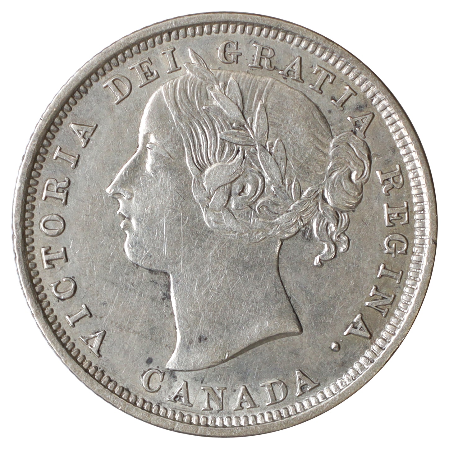1858 Coinage Canada 20-cents EF-AU (EF45) $