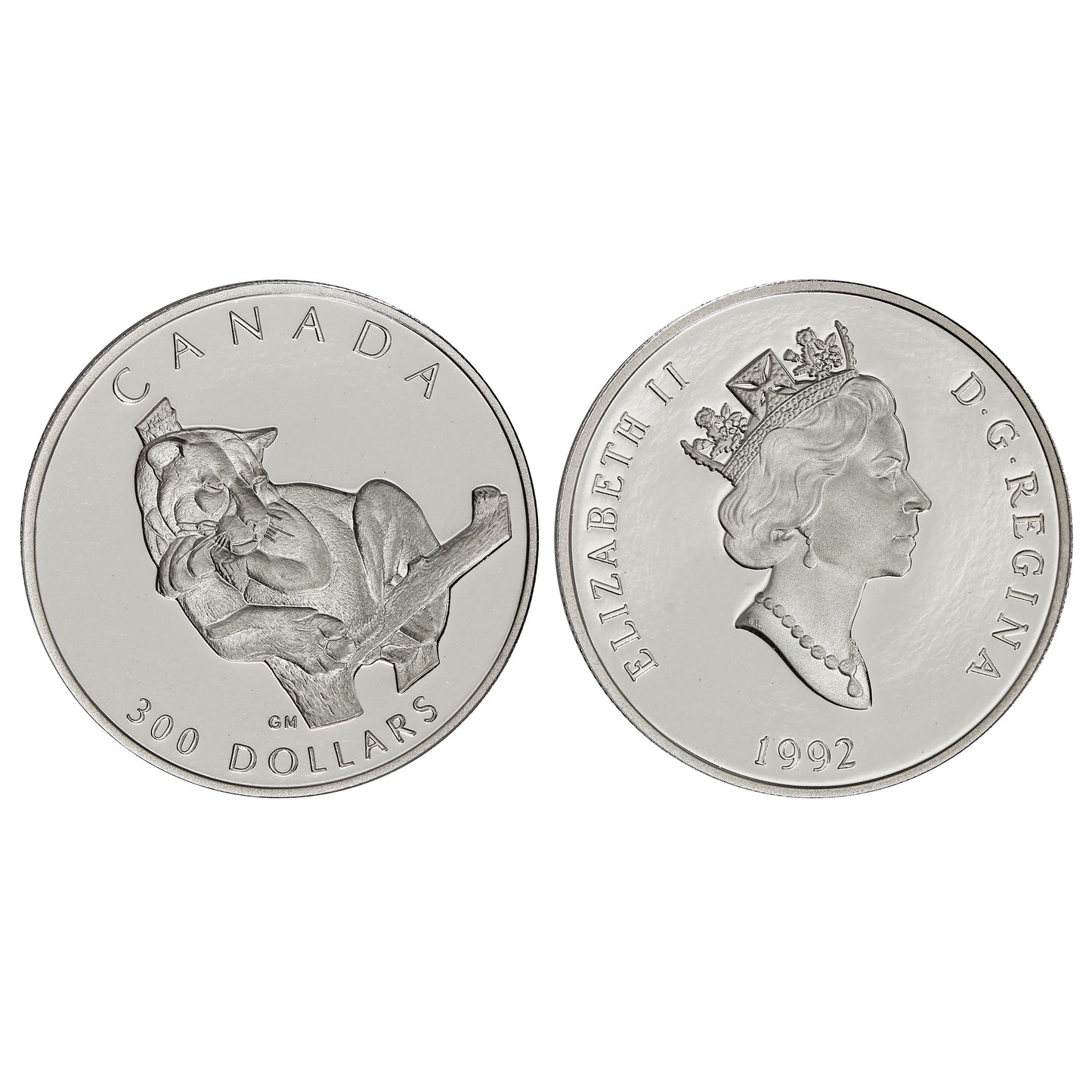 1992 Canada Cougar Platinum 4-coin RCM Issue Set (TAX Exempt)