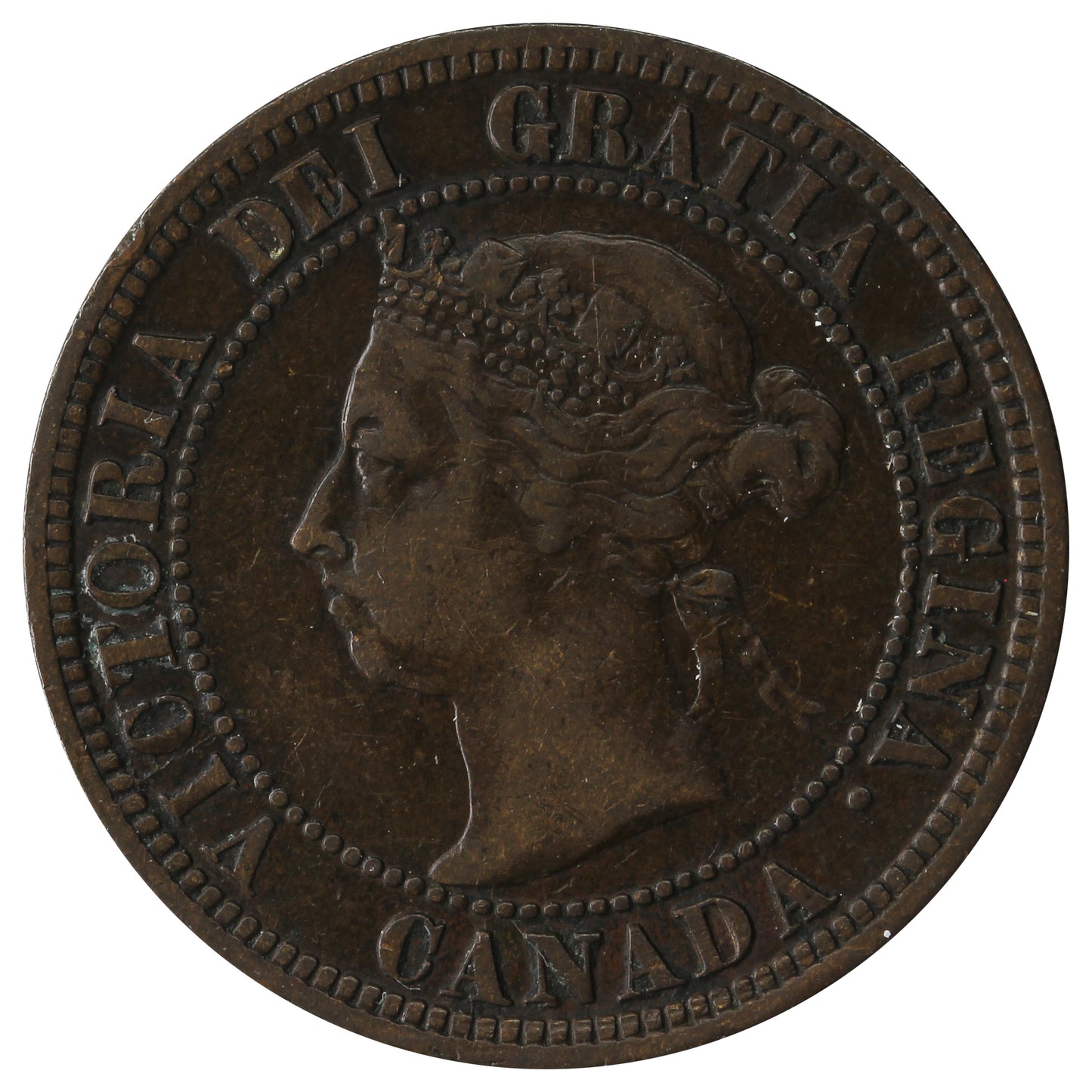 1892 Obv. 3 Canada 1-cent Very Fine (VF-20)