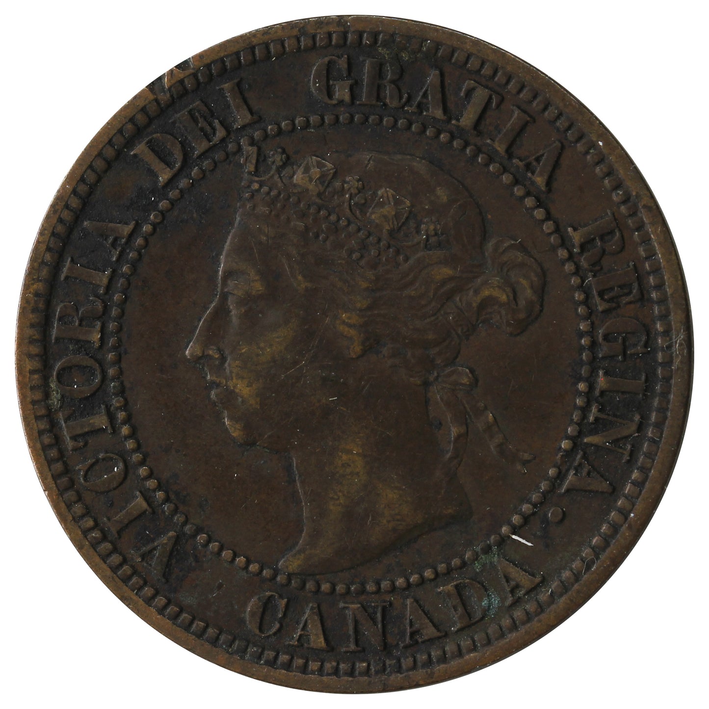 1892 Obv. 3 Canada 1-cent VF-EF (VF30)