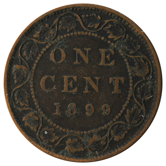 1899 Canada 1-cent F-VF (F15)