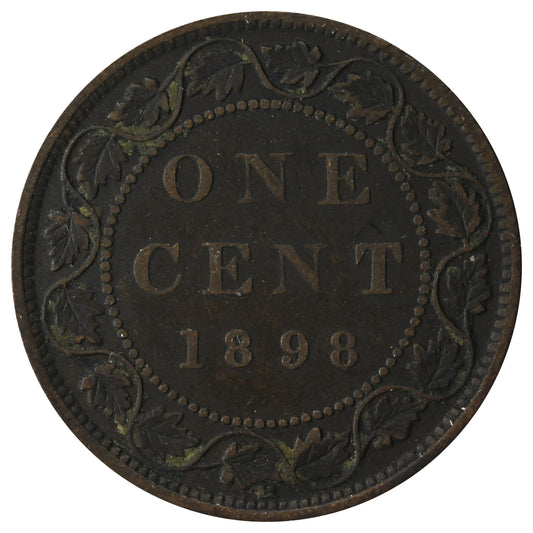 1898H Canada 1-cent F-VF (F15)