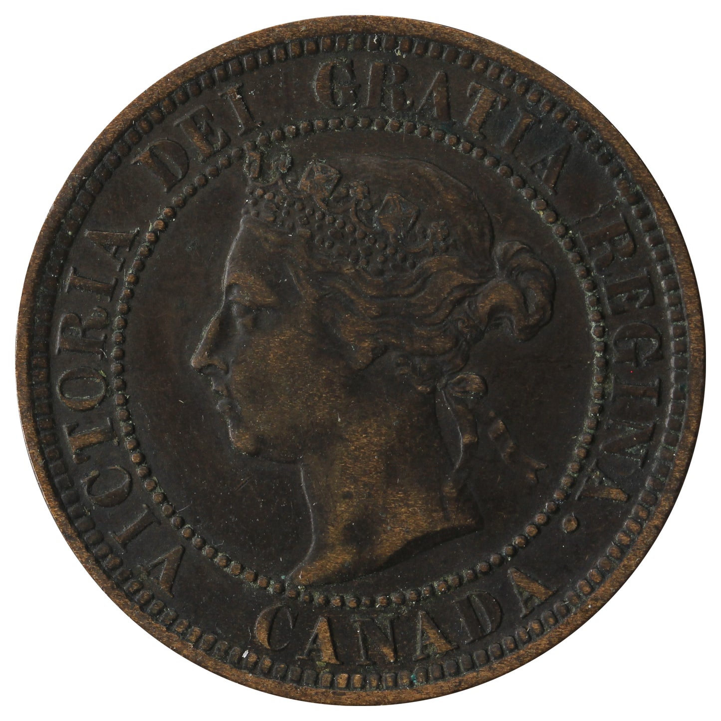 1891 LDLL Obv. 2 Canada 1-cent Very Fine (VF-20)