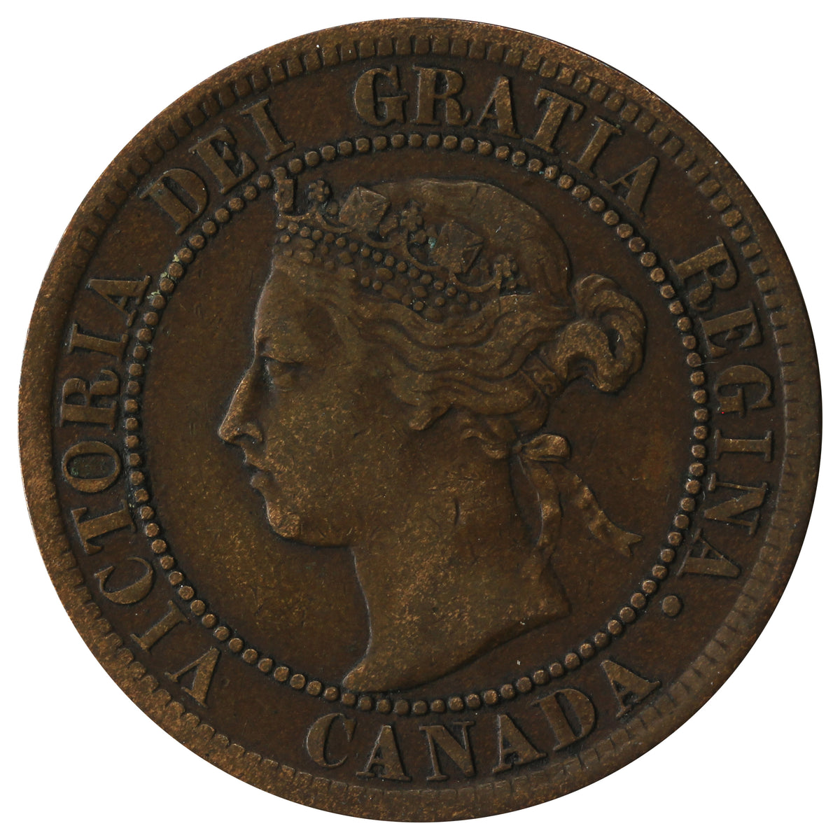 1894 Canada 1-cent F-VF (F15)