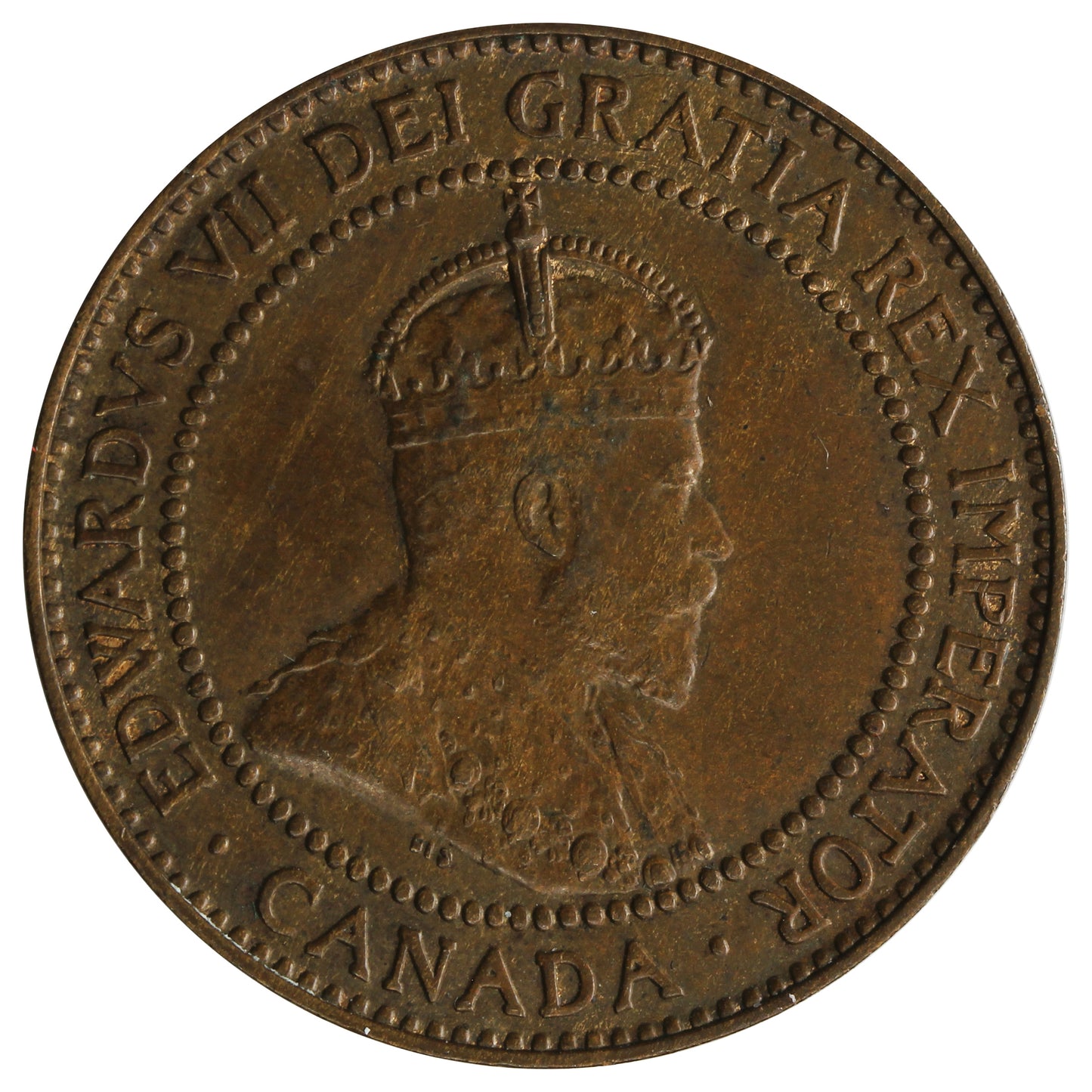 1909 Canada 1-cent EF-AU (EF45)