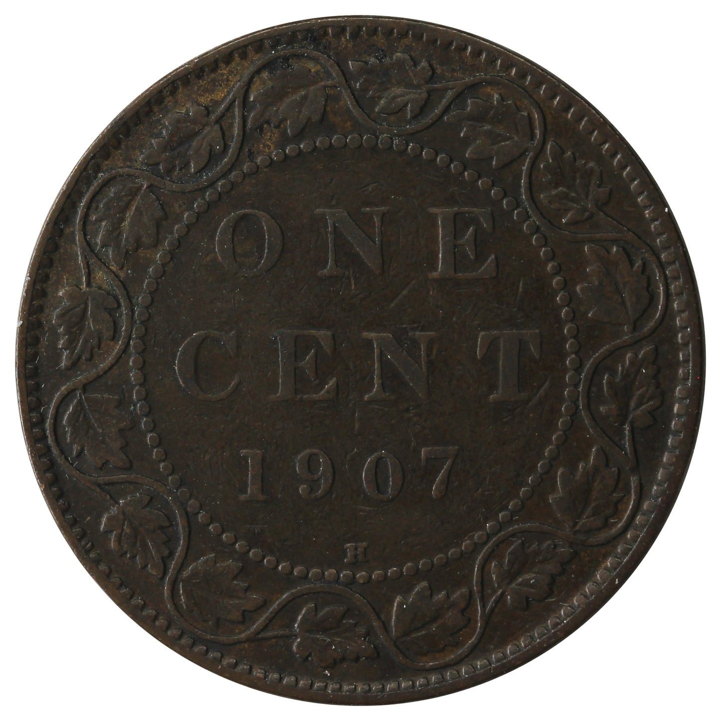 1907H Canada 1-cent VG-F (VG-10)