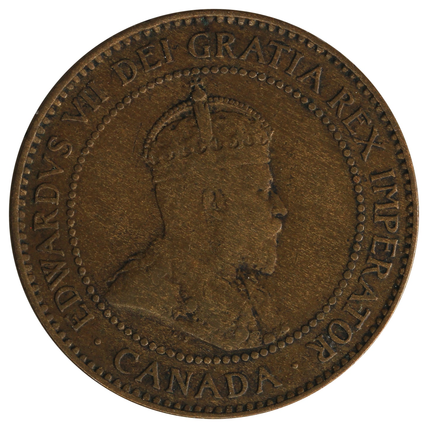 1907 Canada 1-cent F-VF (F-15)