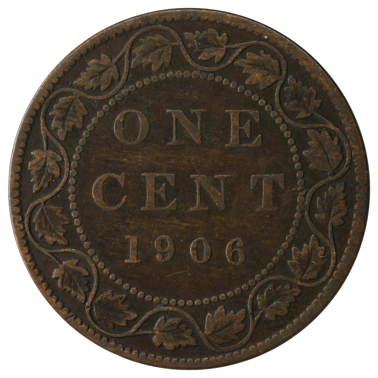1906 Canada 1-cent F-VF (F-15)