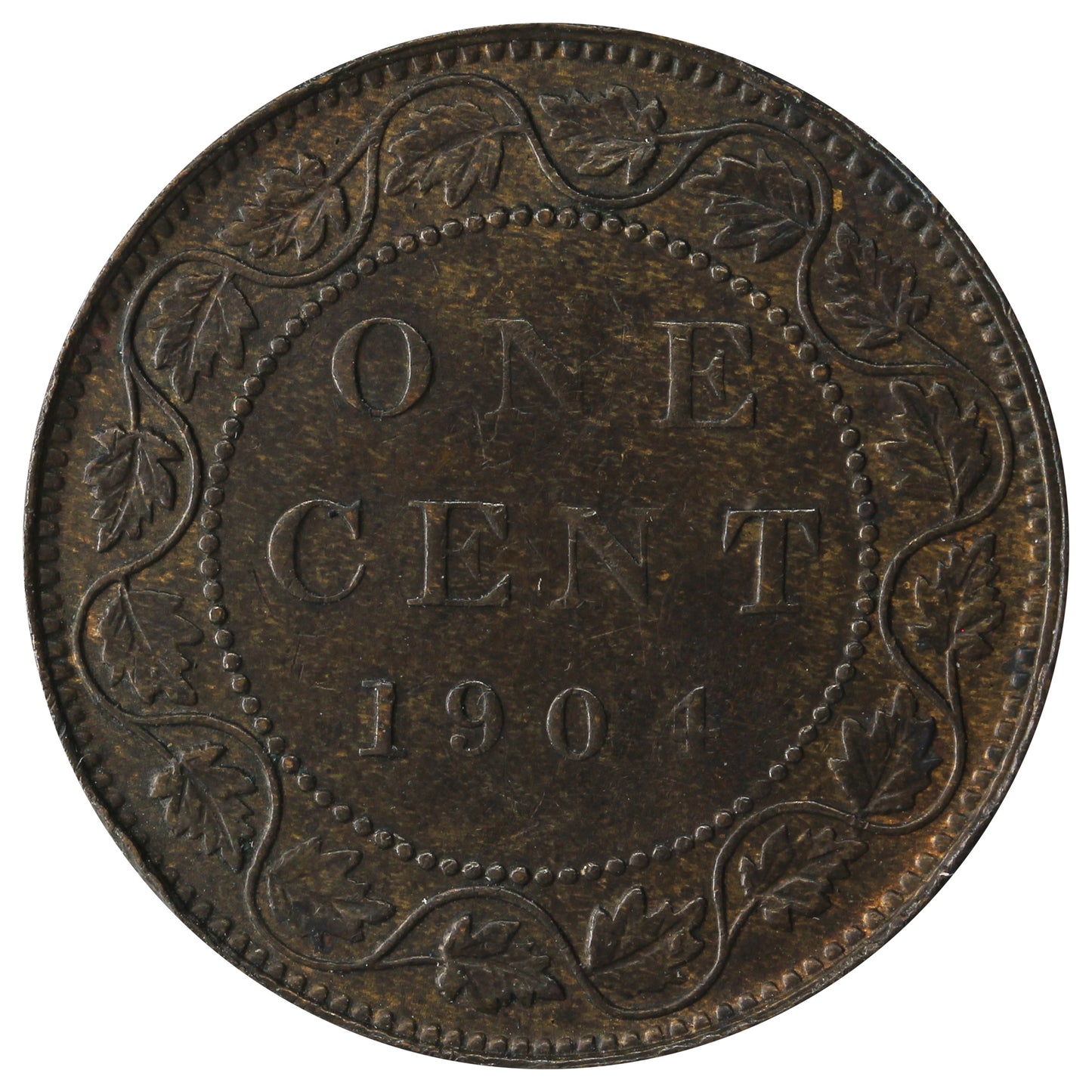 1904 Canada 1-cent VF-EF (VF-30)