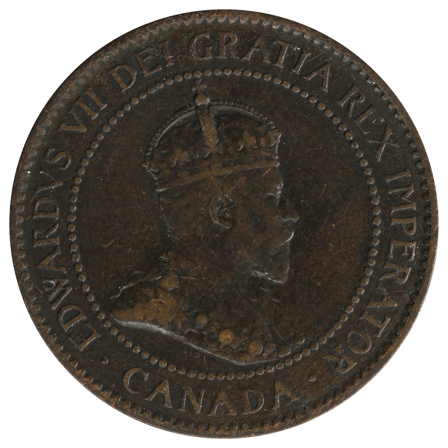 1904 Canada 1-cent F-VF (F15)
