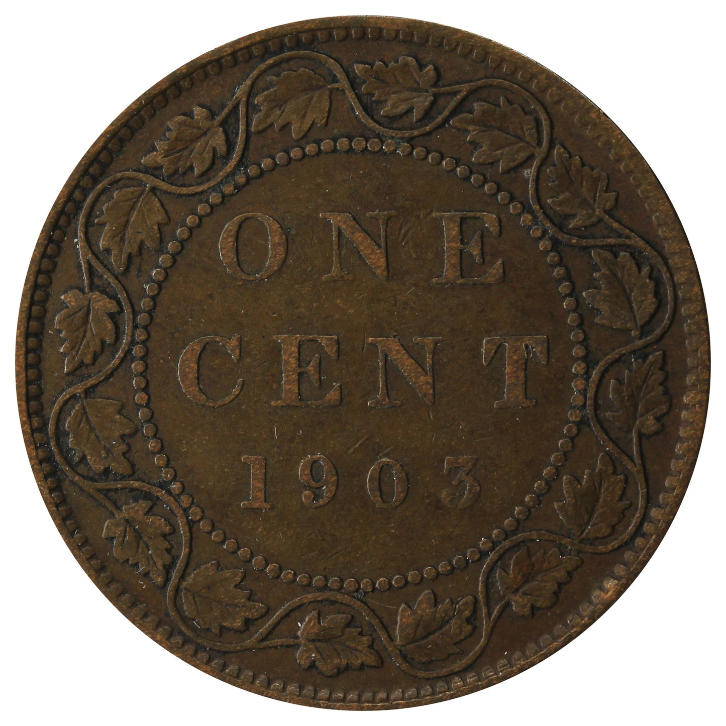 1903 Canada 1-cent F-VF (F-15)