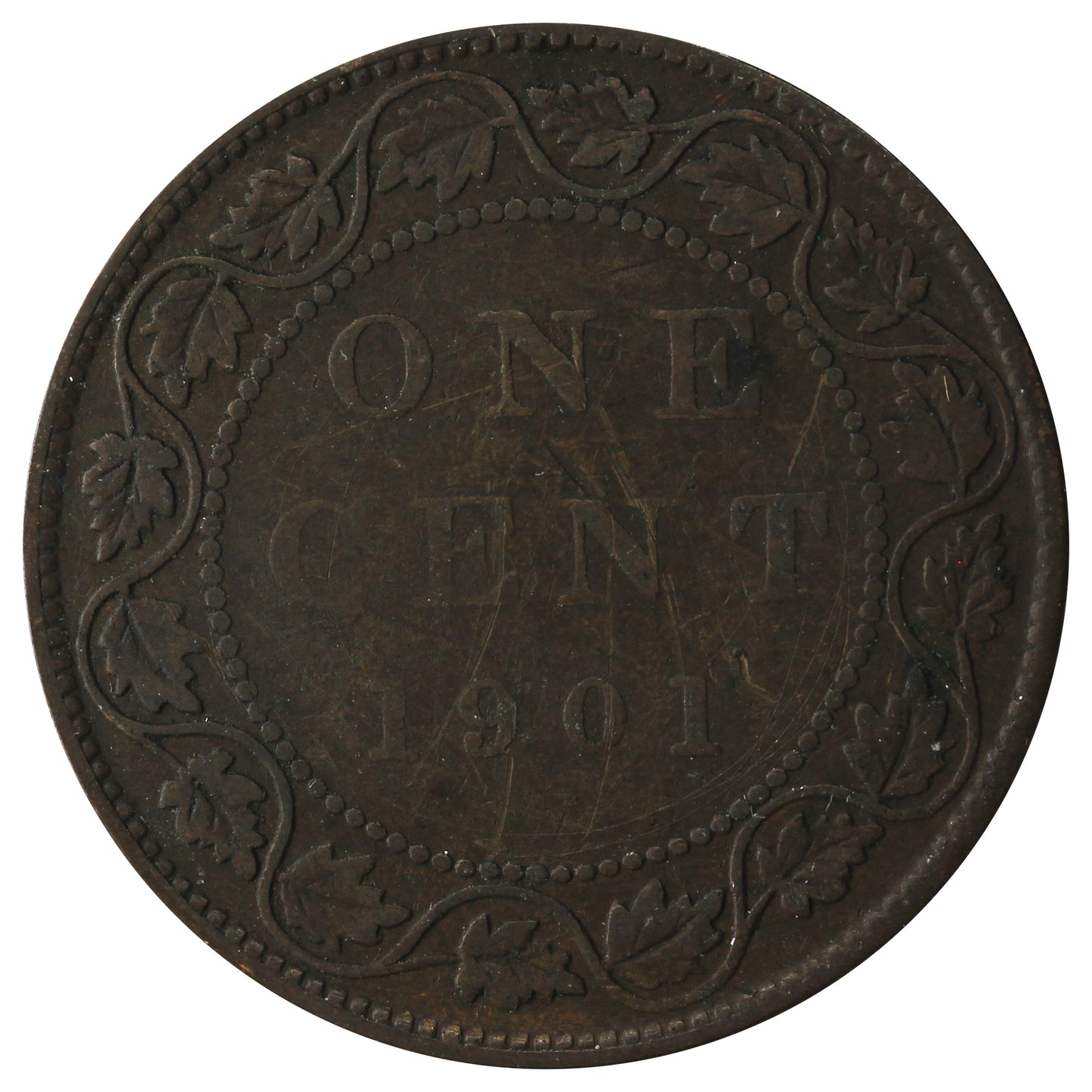 1901 Canada 1-cent VG-F (VG-10)