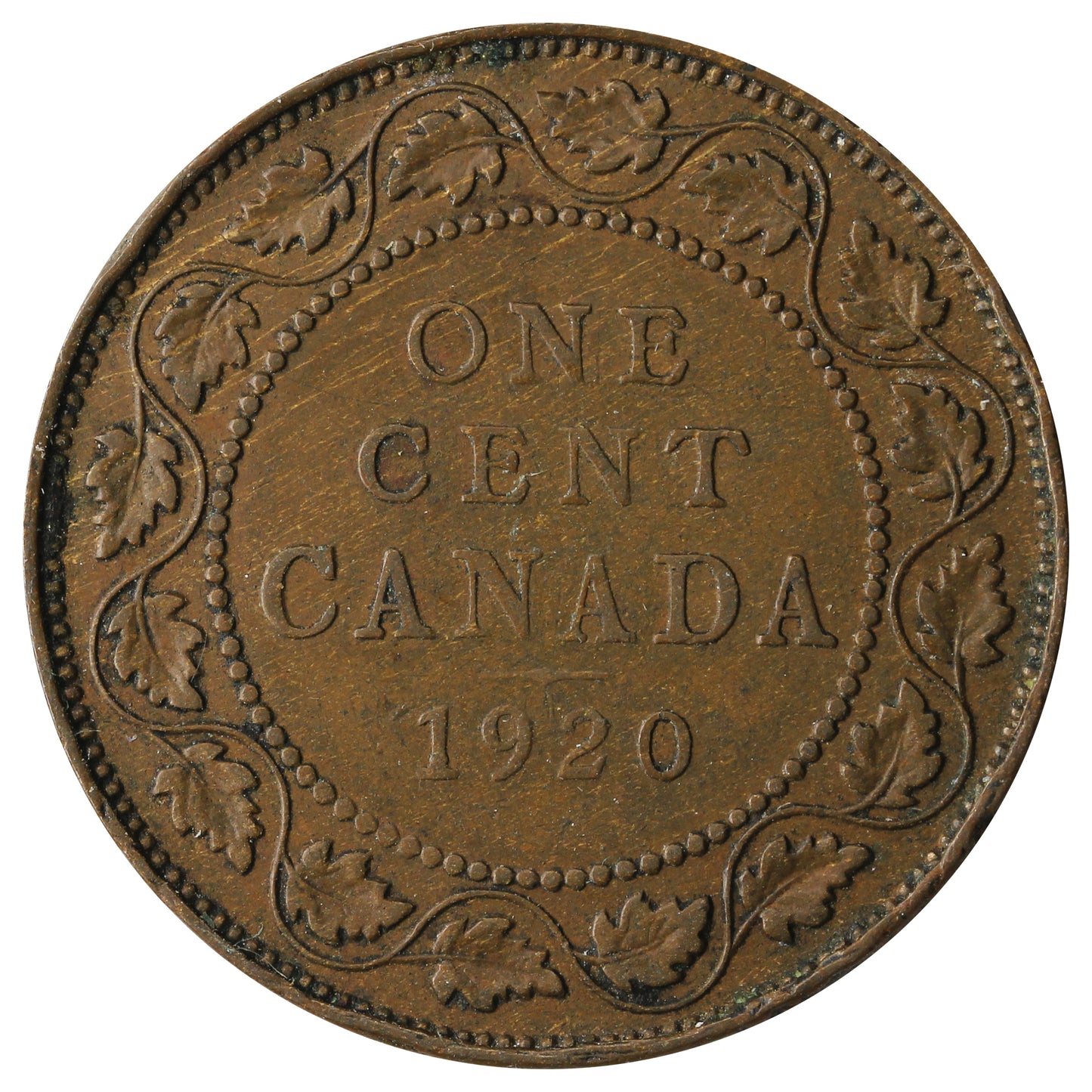 1920 Large Canada 1-cent VF-EF (VF-30)