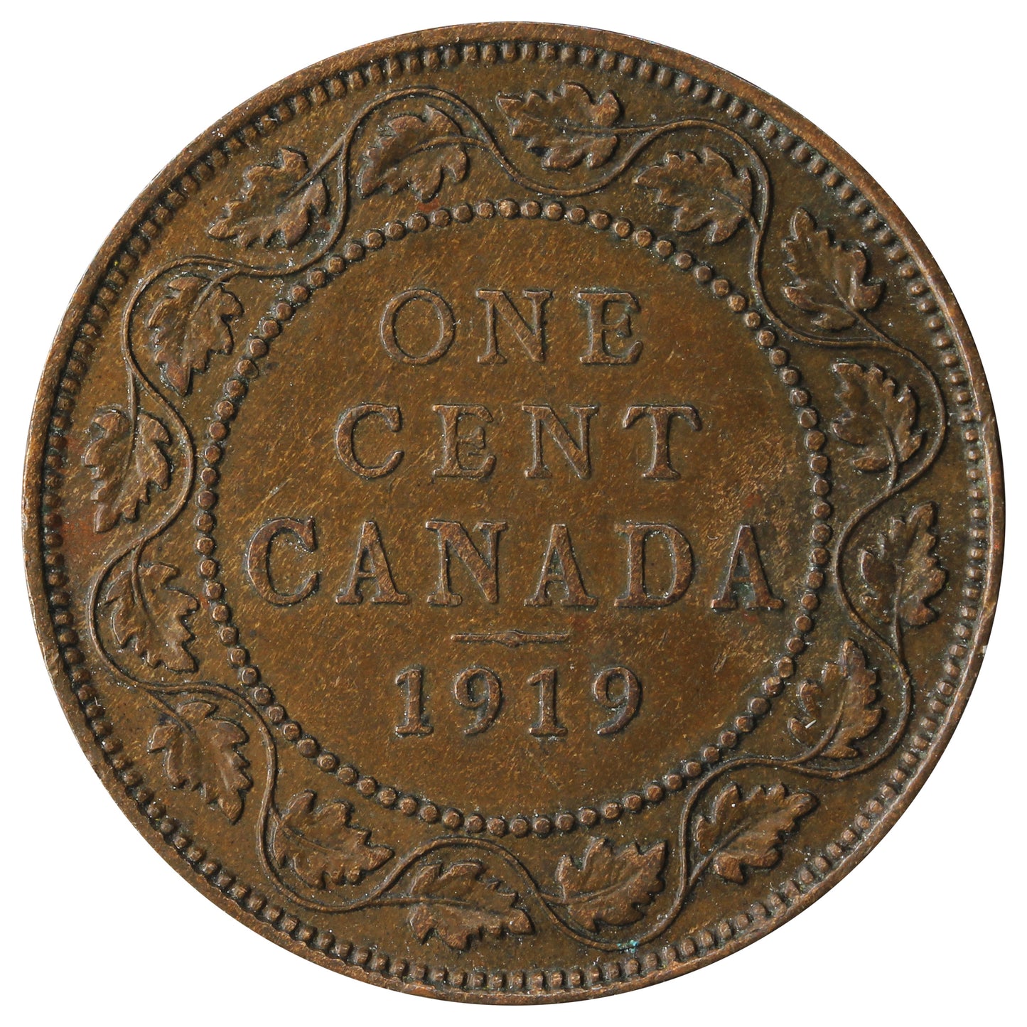 1919 Canada 1-cent VF-EF (VF-30)