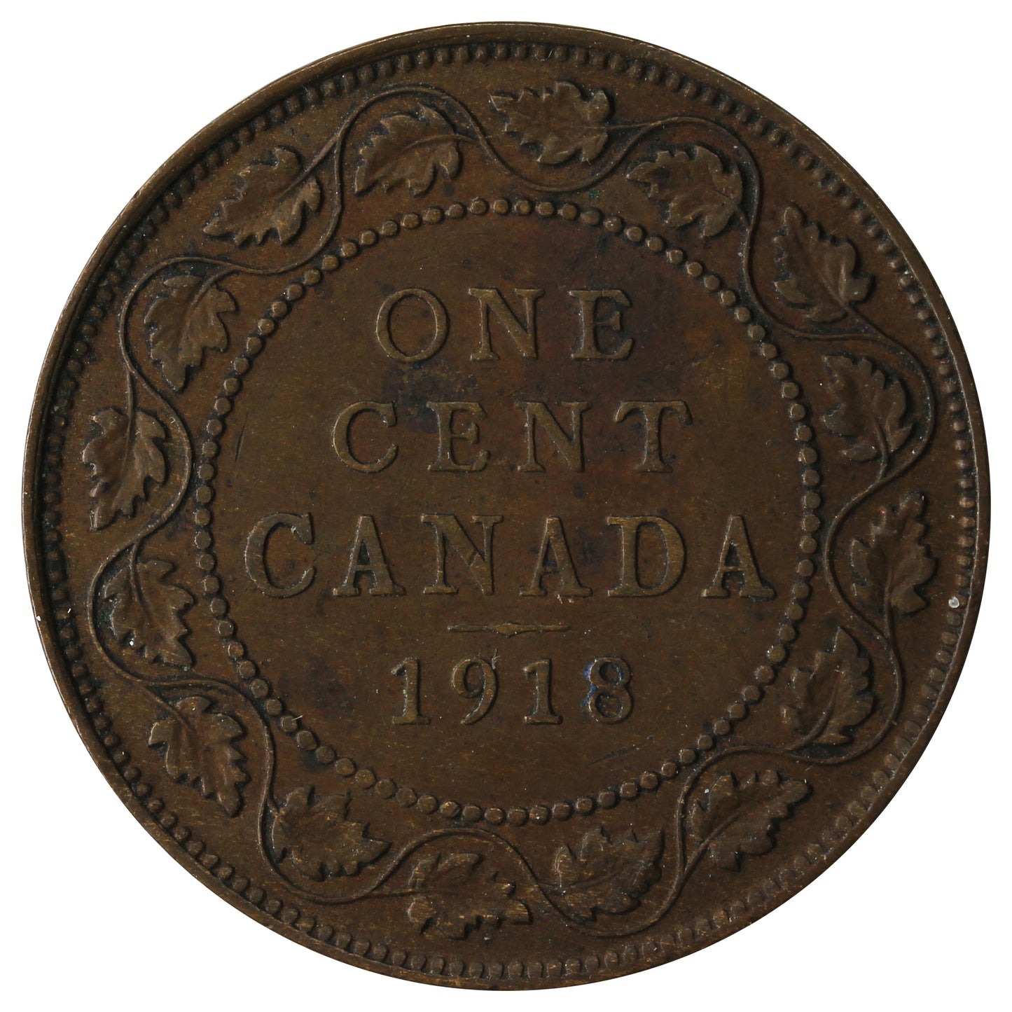 1918 Canada 1-cent Very Fine (VF-20)
