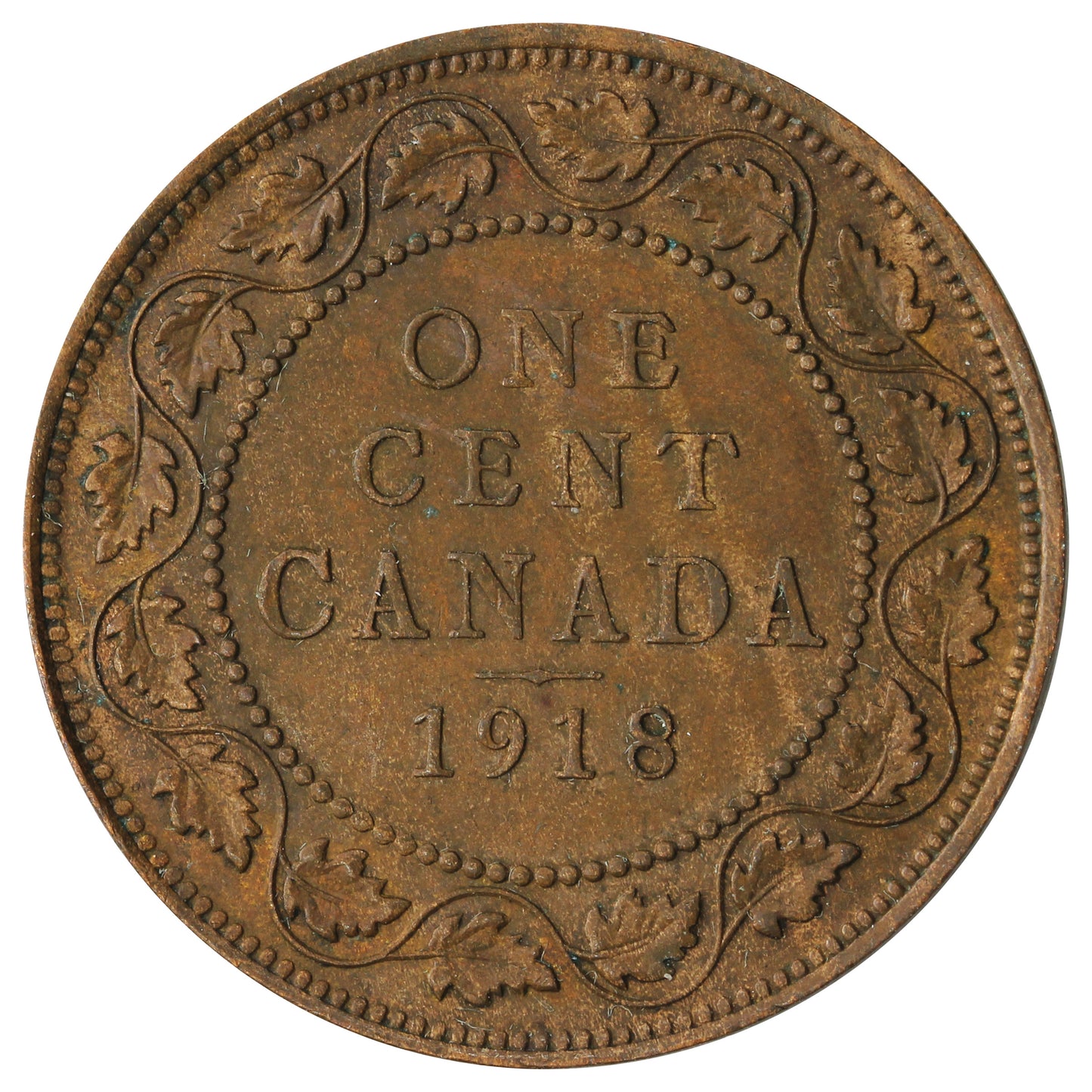 1918 Canada 1-cent Extra Fine (EF-40)