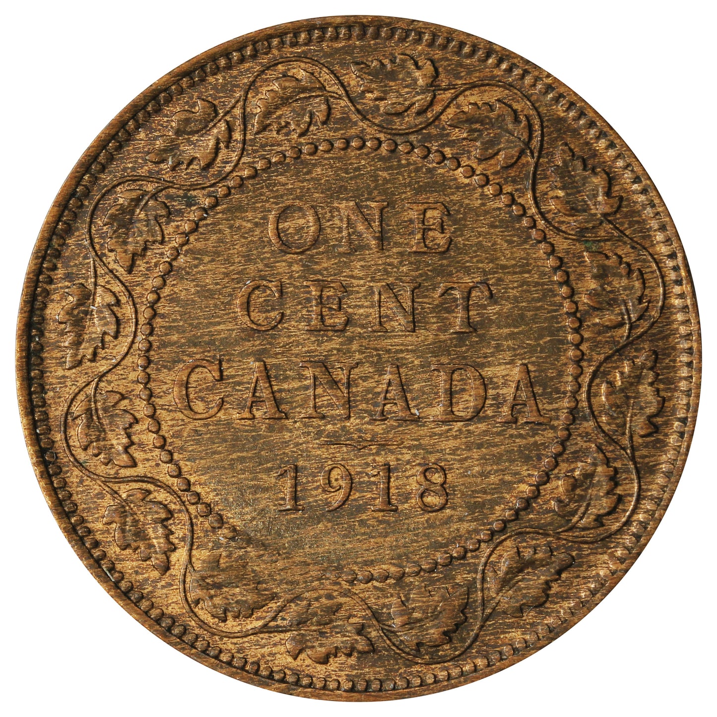 1918 Canada 1-cent AU-UNC (AU-55)