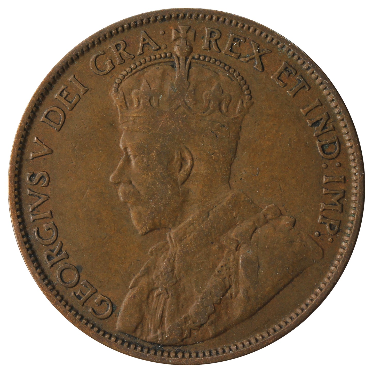 1913 Canada 1-cent F-VF (F15)
