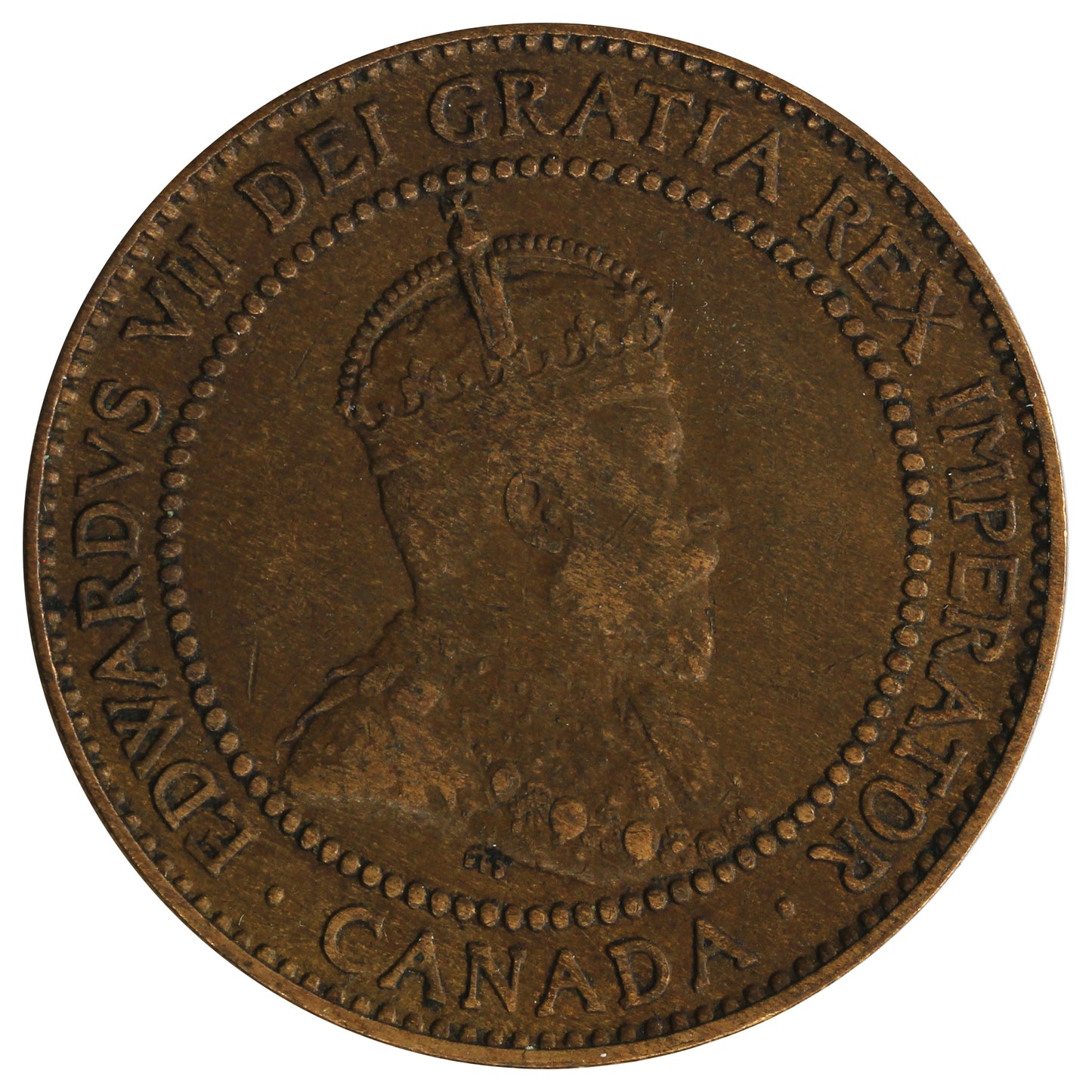 1910 Canada 1-cent F-VF (F15)