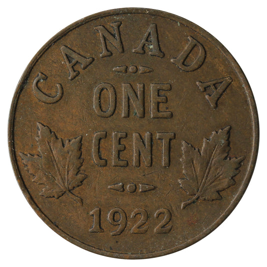 1922 Canada 1-cent F-VF (F15)