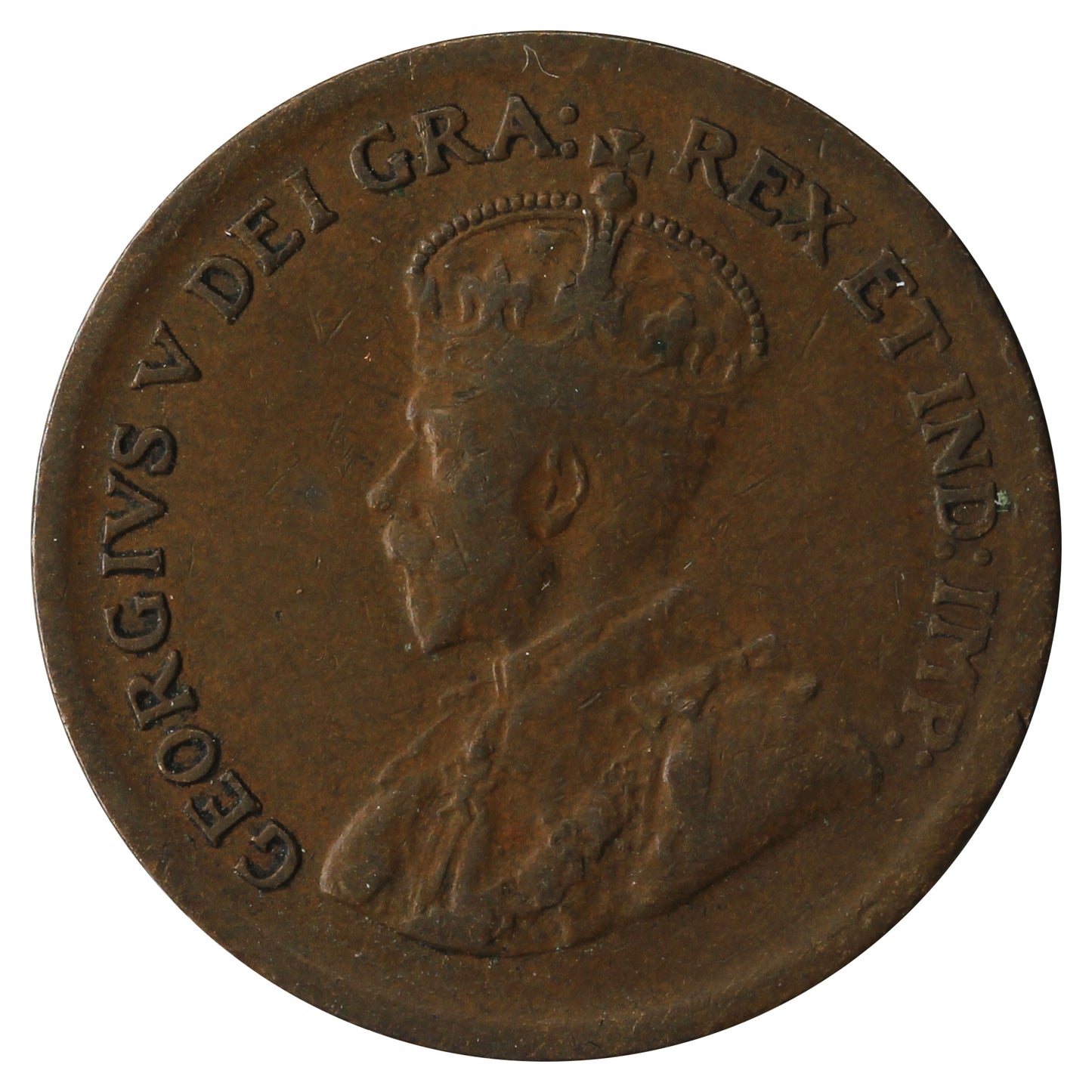 1929 High 9 Canada 1-cent F-VF (F15)