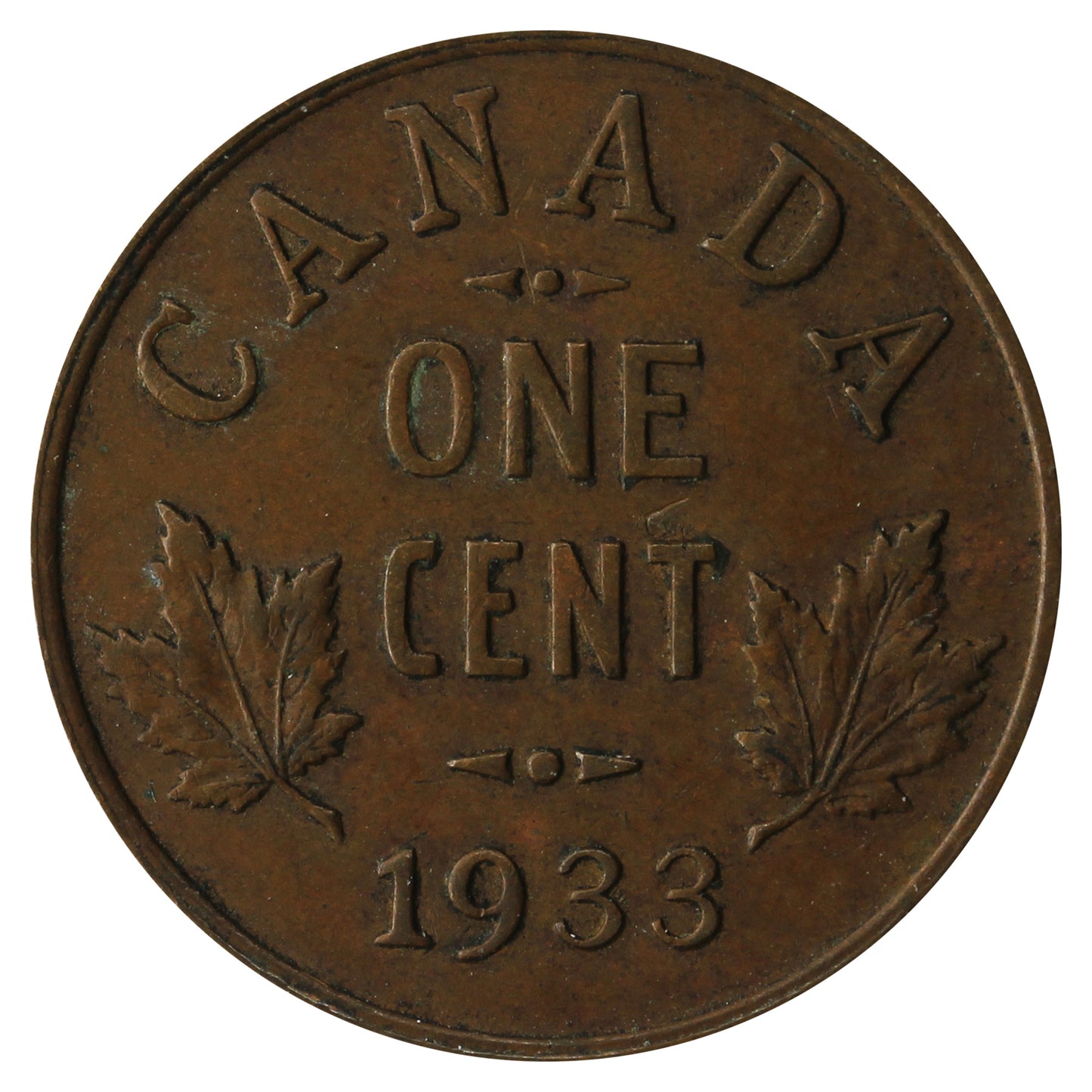 1933 Canada 1-cent Extra Fine (EF-40)
