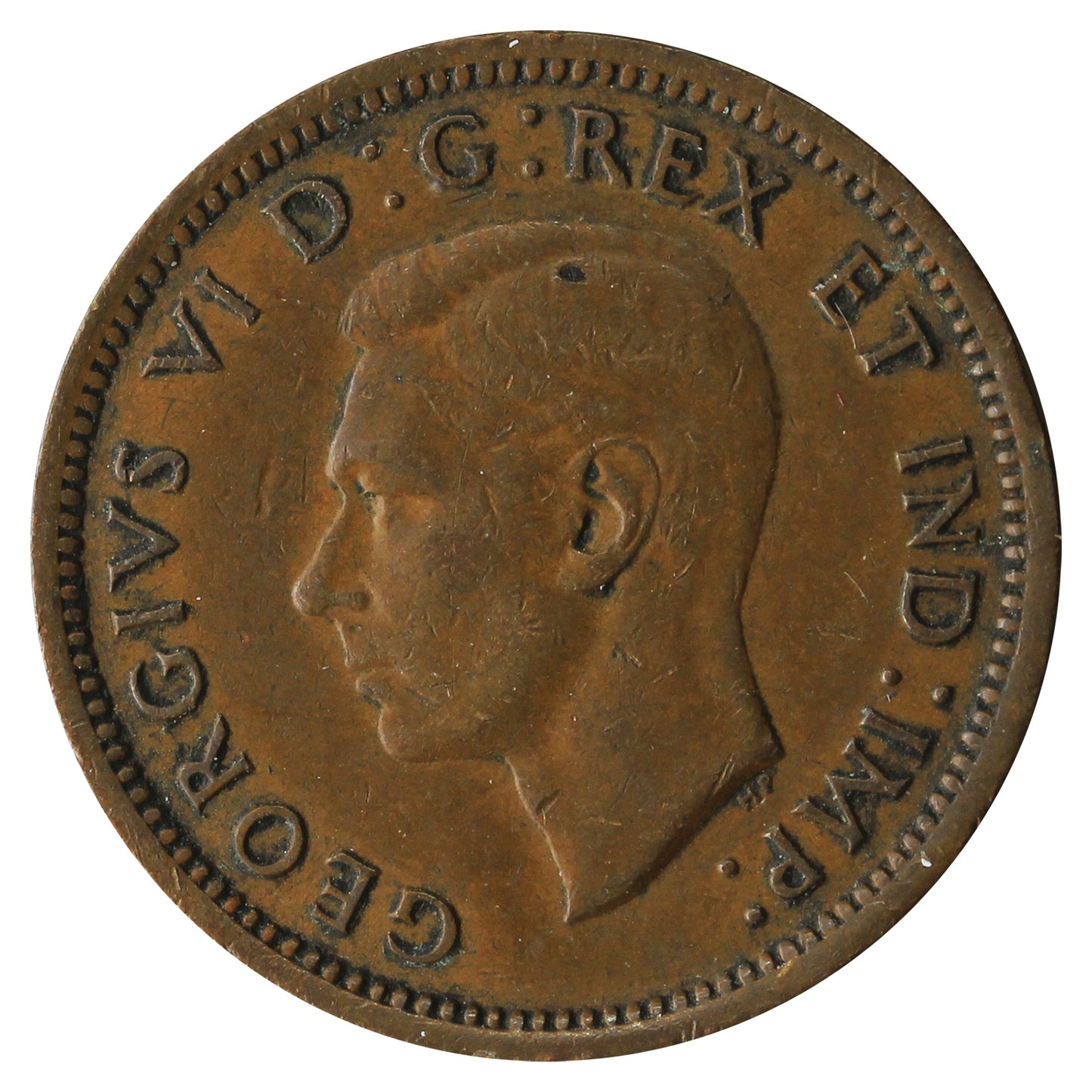1937 Canada 1-cent Circulated