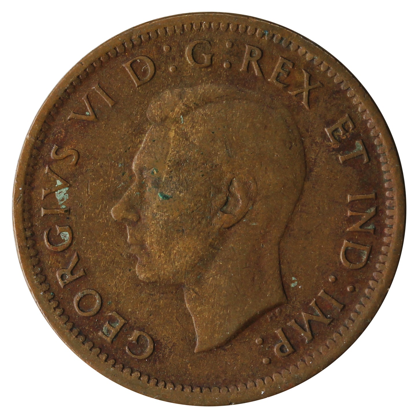 1938 Canada 1-cent Circulated