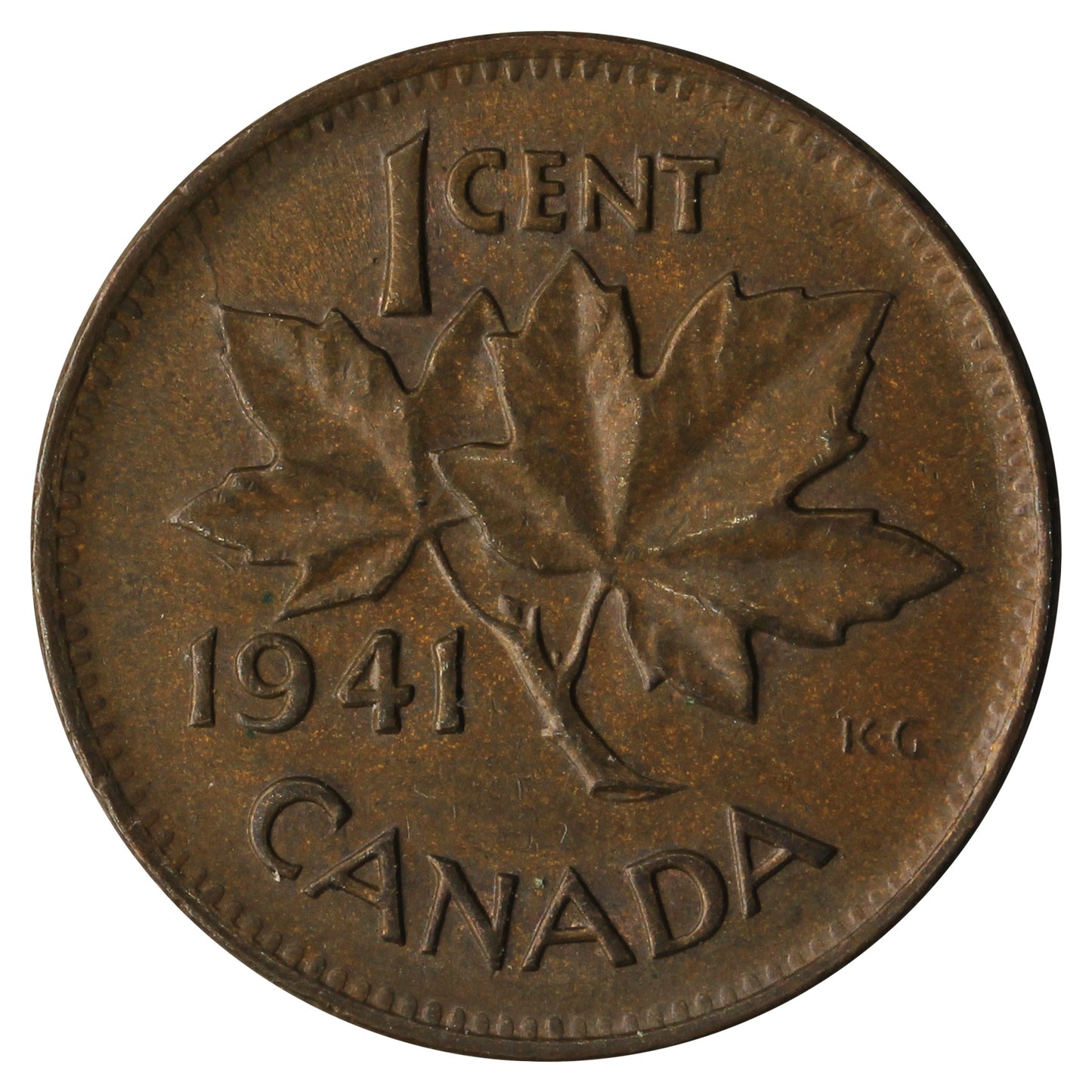 1941 Canada 1-cent Extra Fine (EF40)