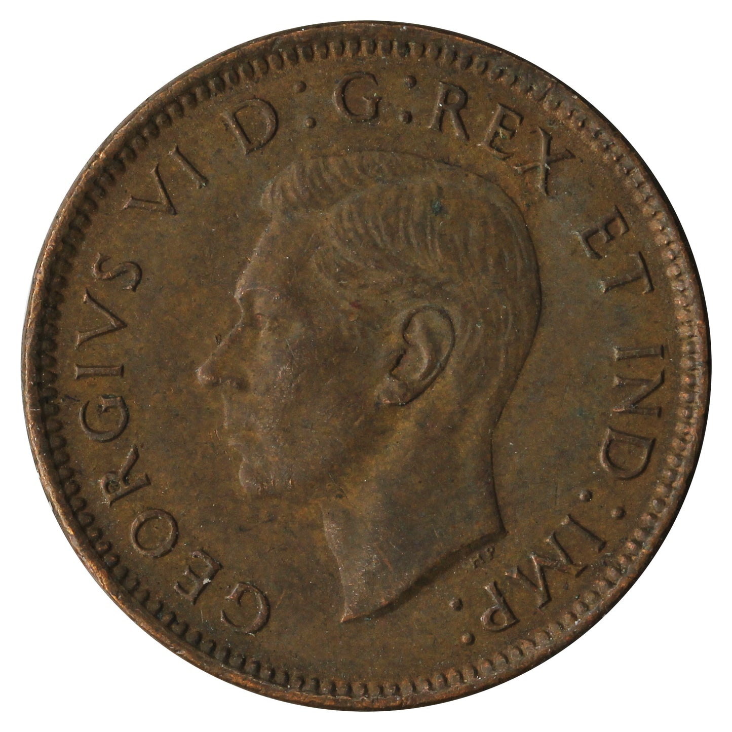 1942 Canada 1-cent Extra Fine (EF40)