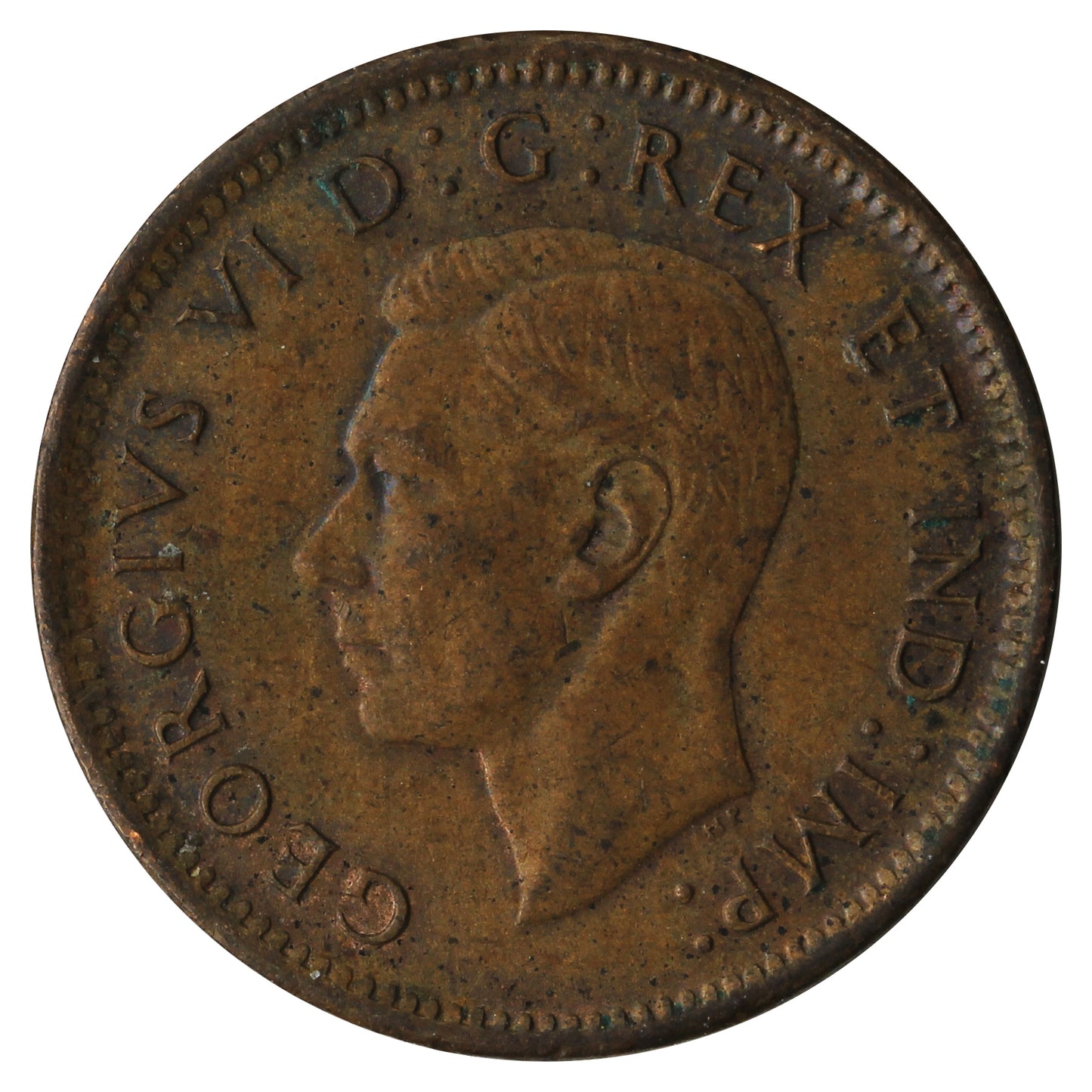 1945 Canada 1-cent Extra Fine (EF40)