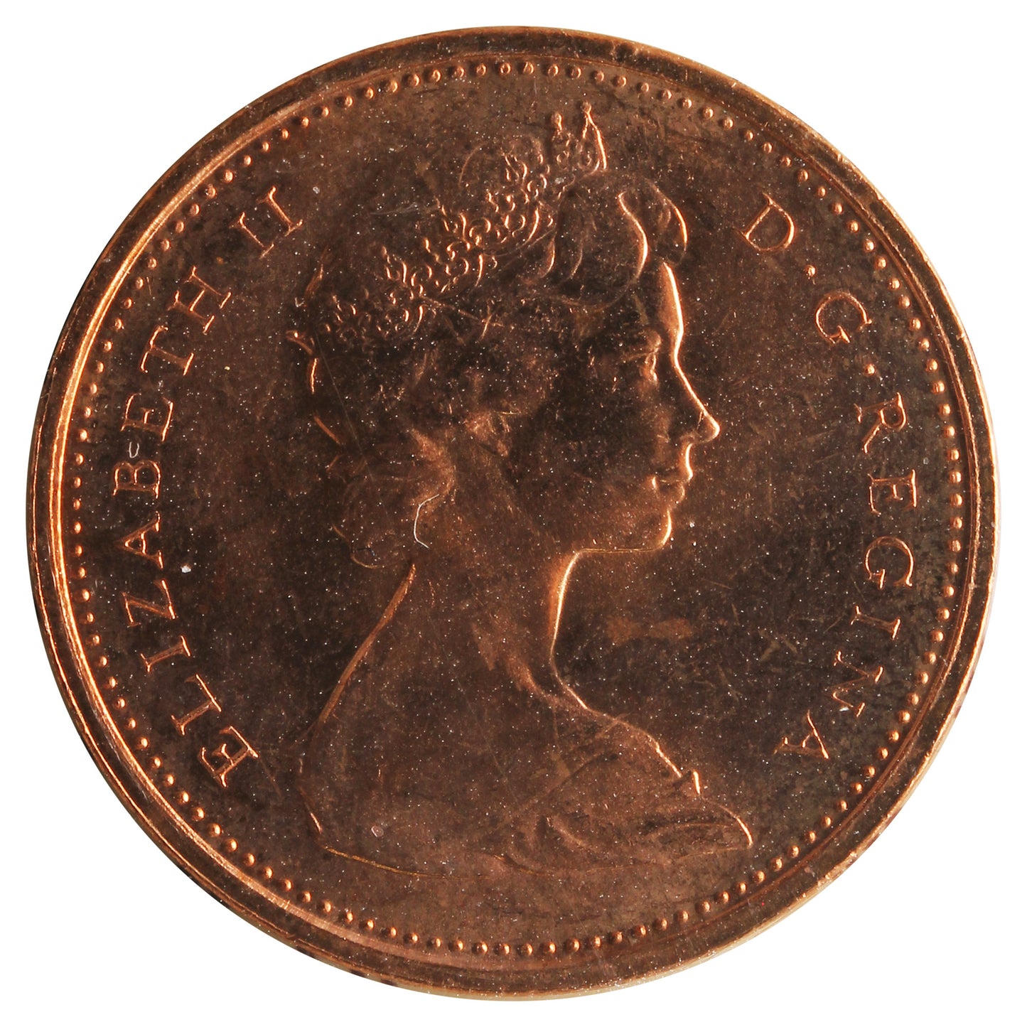 1970 Canada 1-cent ICCS Certified MS66 Red