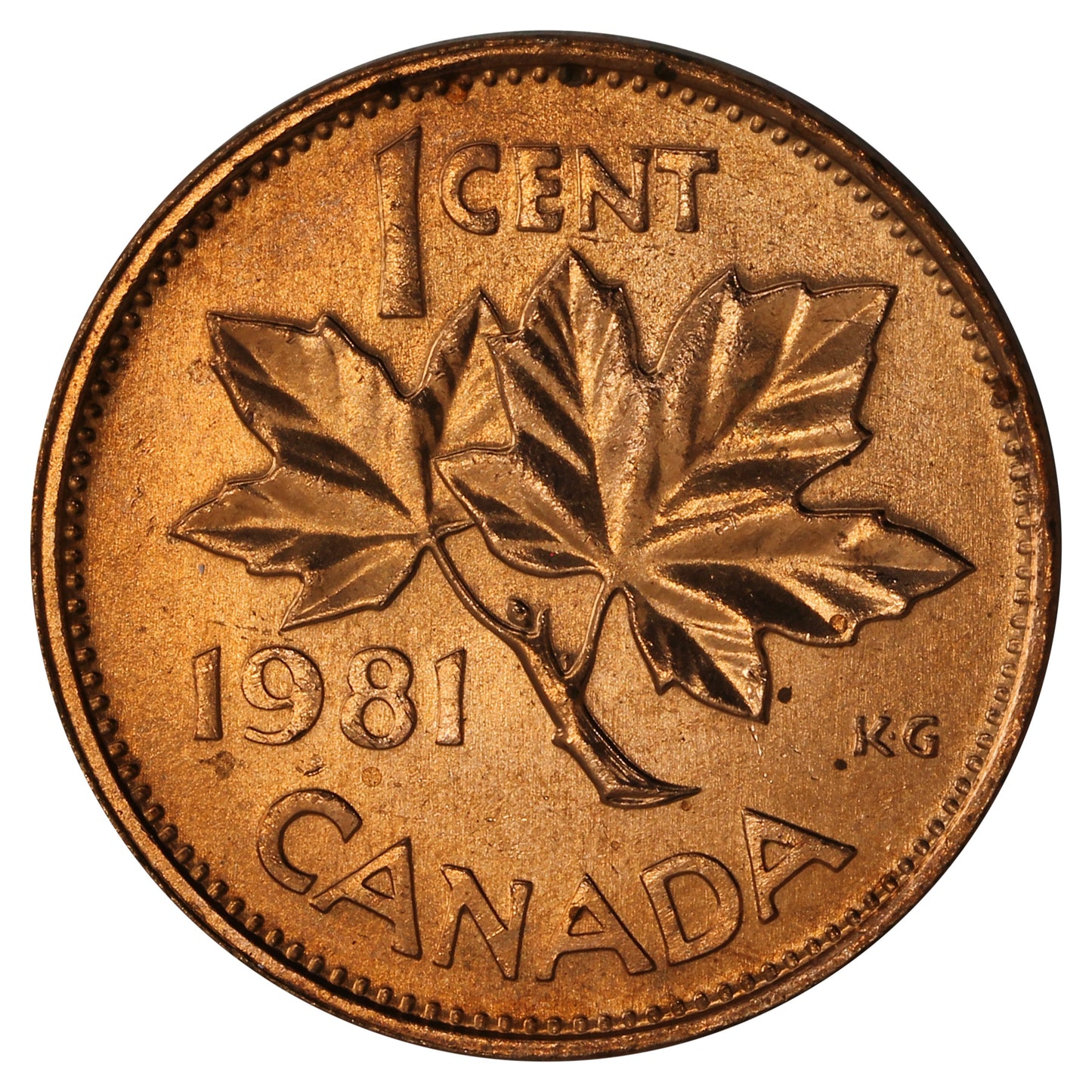 1981 Canada 1-cent Brilliant Uncirculated (MS63)