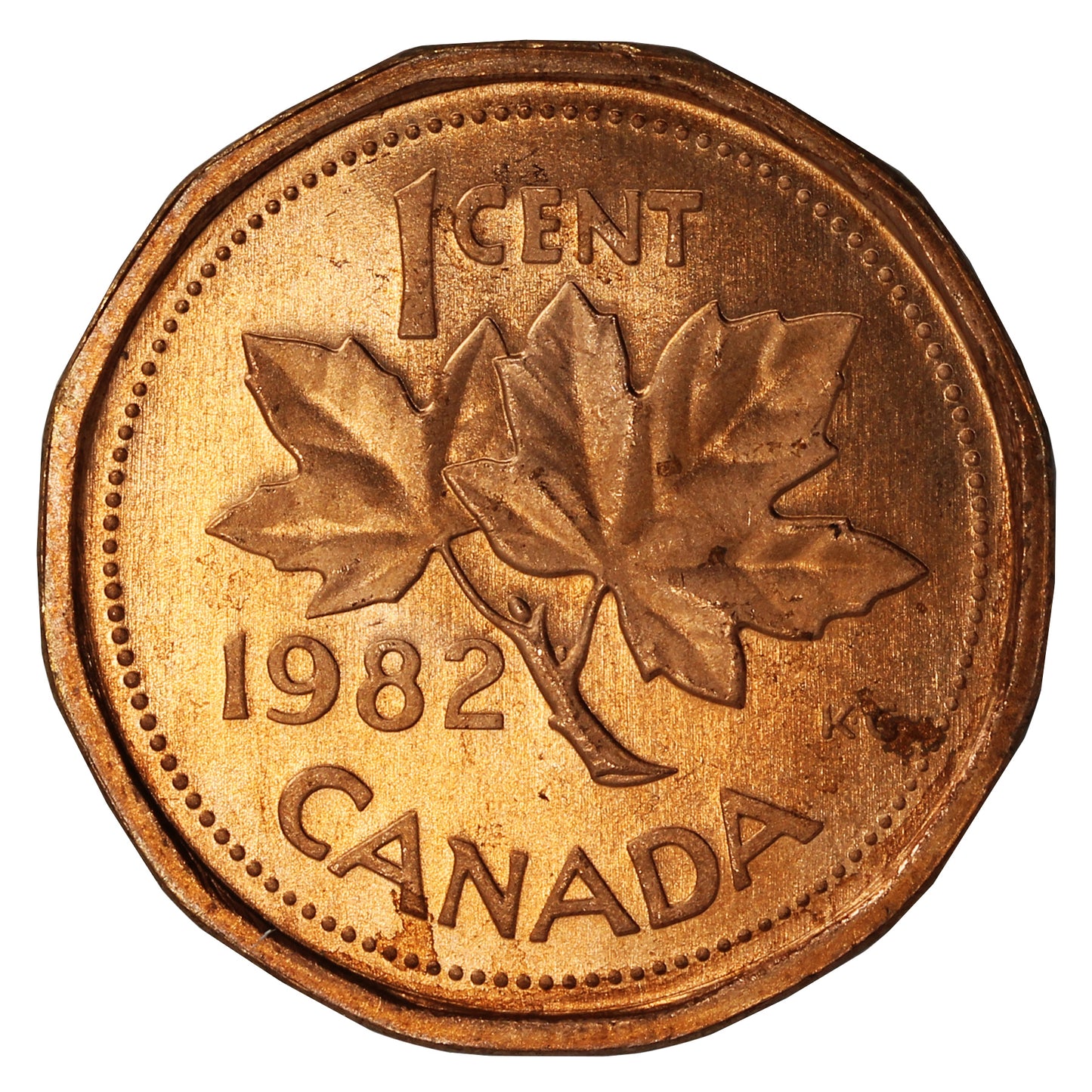 1982 Canada 1-cent Brilliant Uncirculated (MS63)