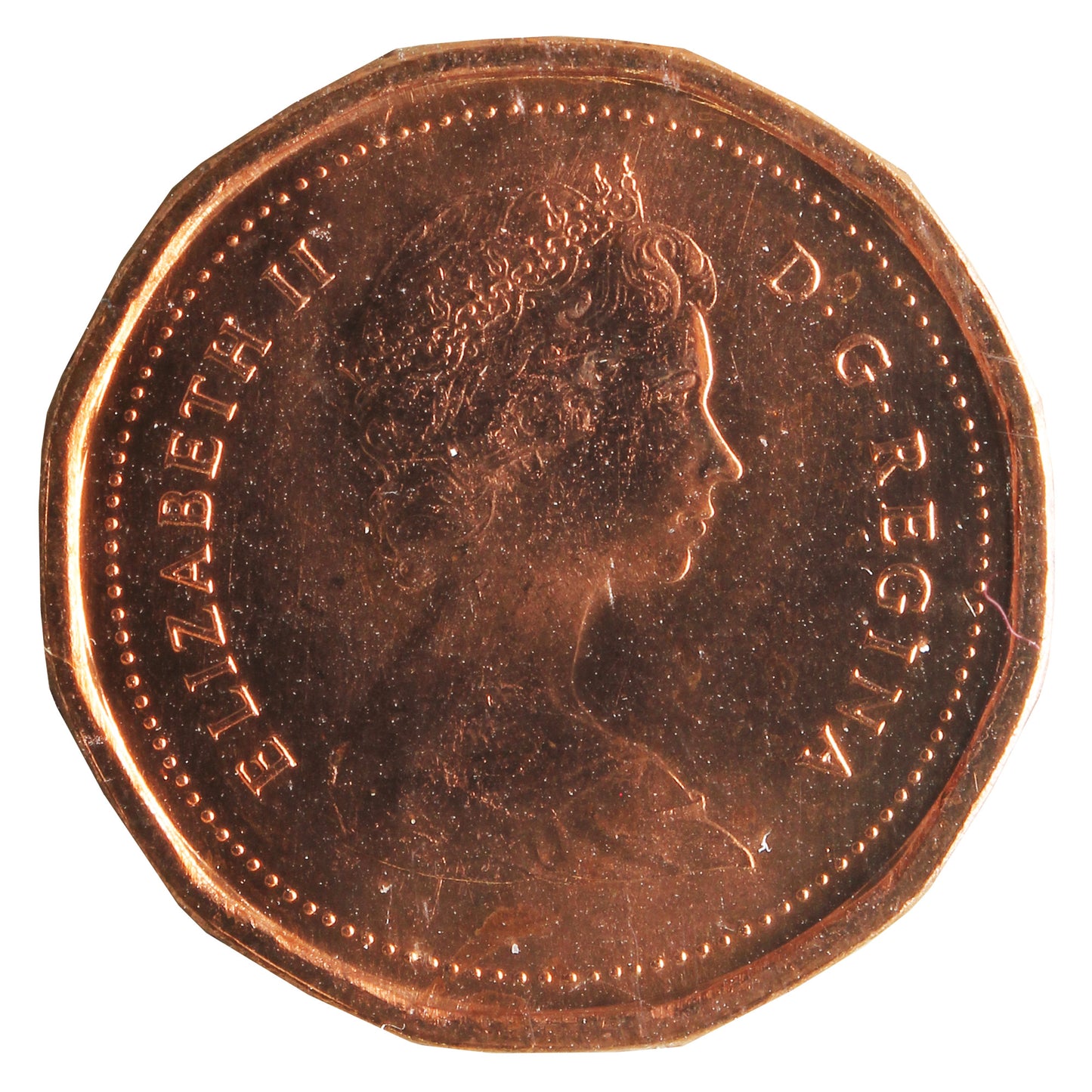 1982 Canada 1-cent ICCS Certified MS65 Red