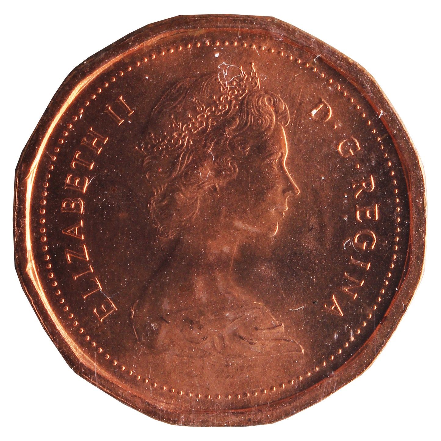 1982 Canada 1-cent ICCS Certified MS64 Red