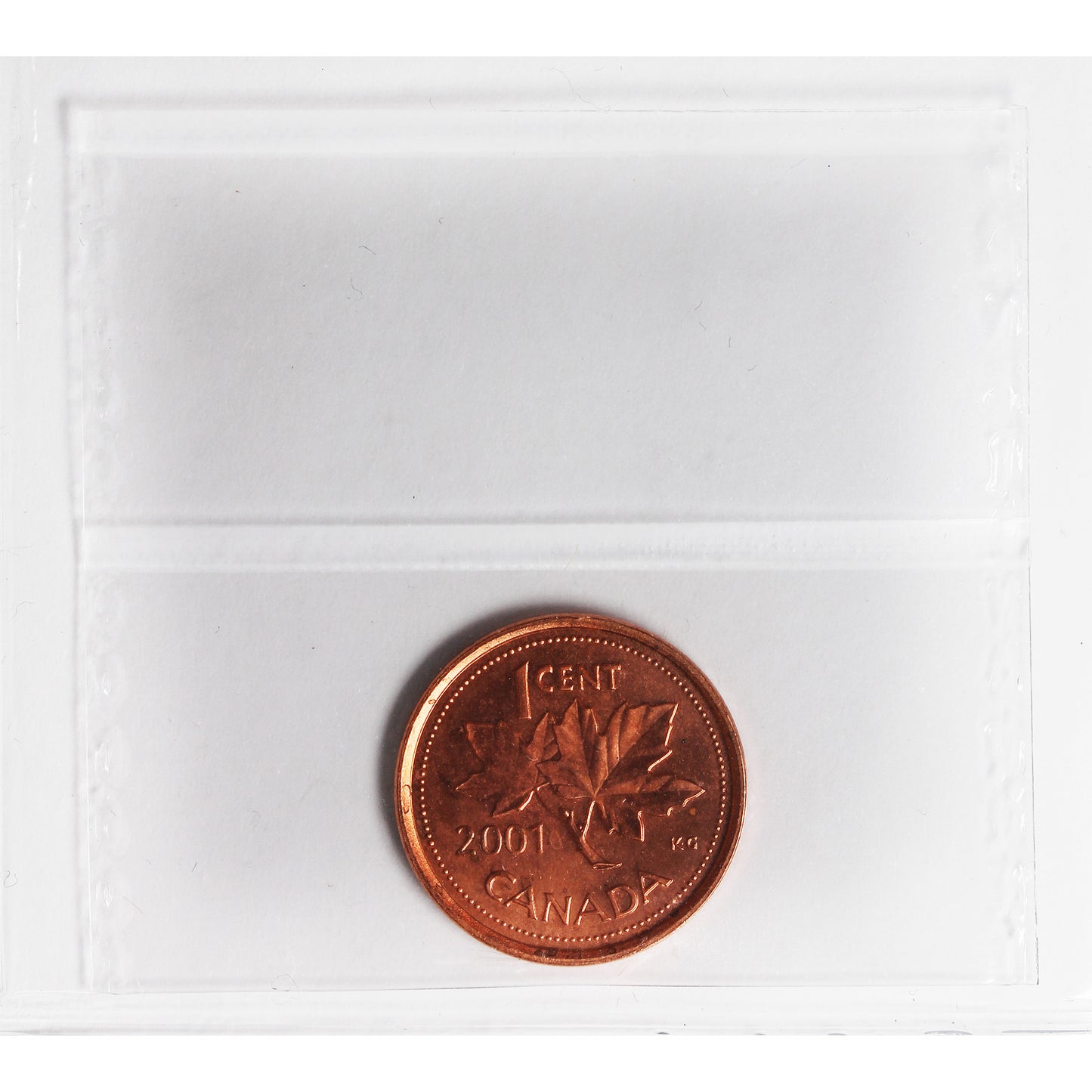 2001 Canada 1-cent ICCS Certified MS66 Red