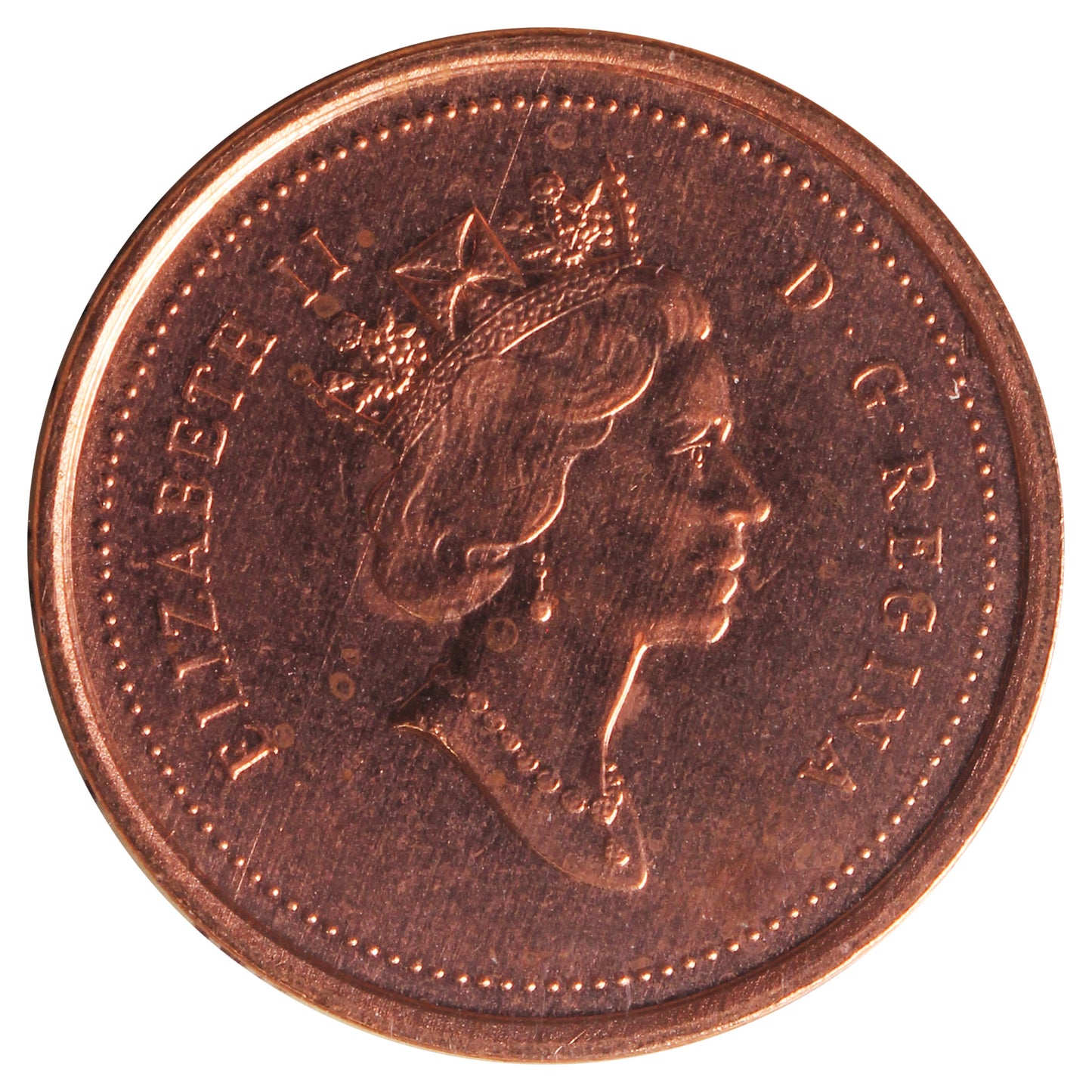 2001 Canada 1-cent ICCS Certified MS65 Red